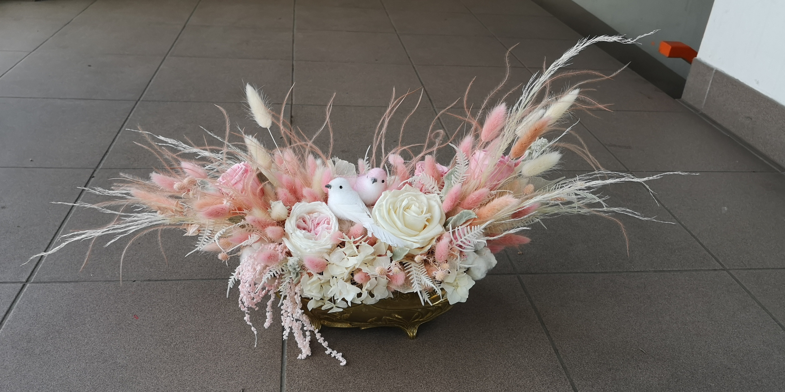 Pušķi no sausiem un stabilizētiem ziediem. Event design, decoration, floristry, gift, Irina Novika, Riga, Latvia