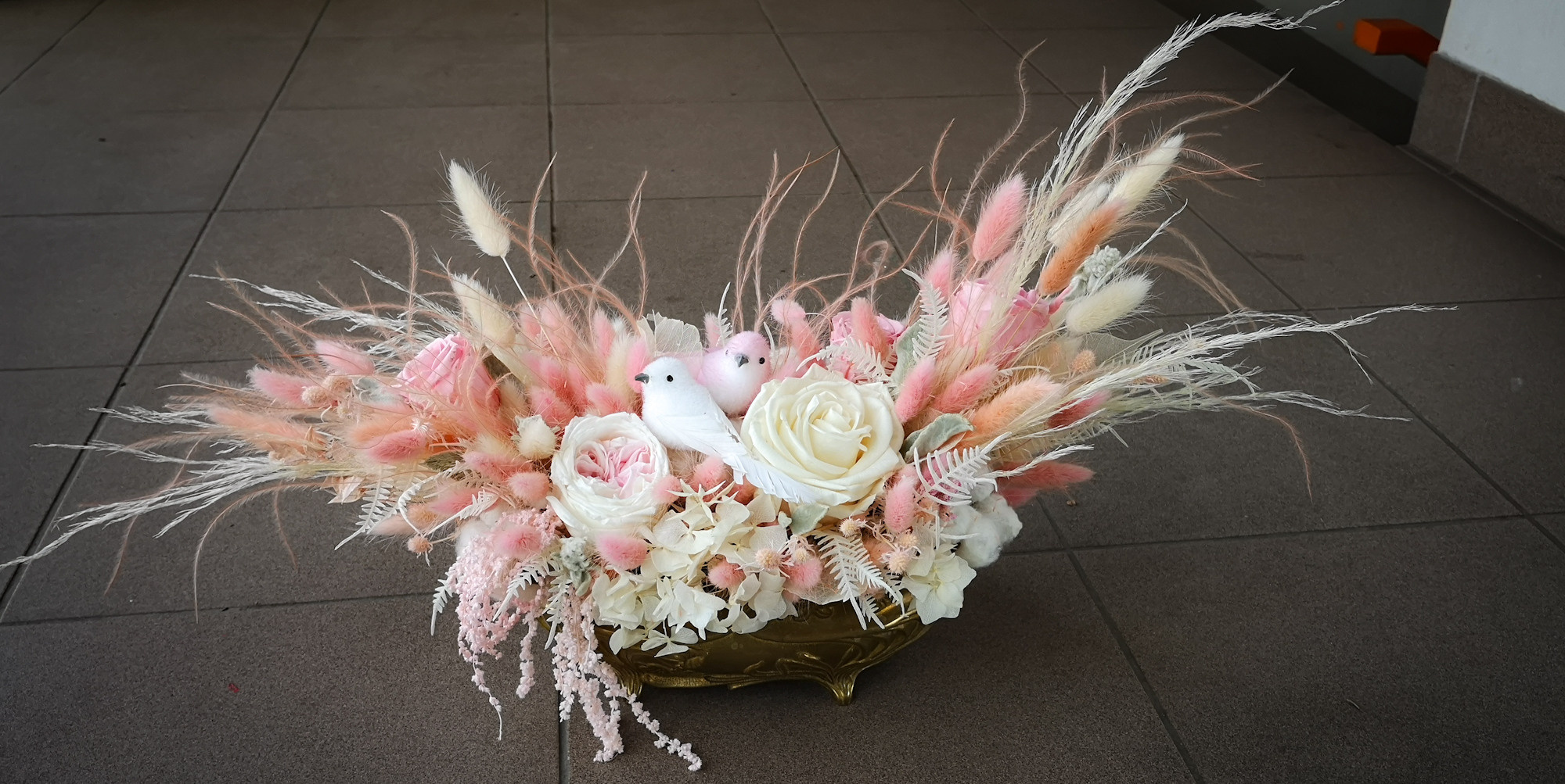 Pušķi no sausiem un stabilizētiem ziediem. Event design, decoration, floristry, gift, Irina Novika, Riga, Latvia