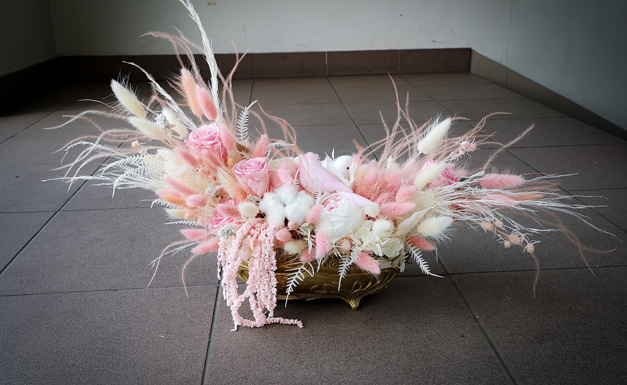 Pušķi no sausiem un stabilizētiem ziediem. Event design, decoration, floristry, gift, Irina Novika, Riga, Latvia