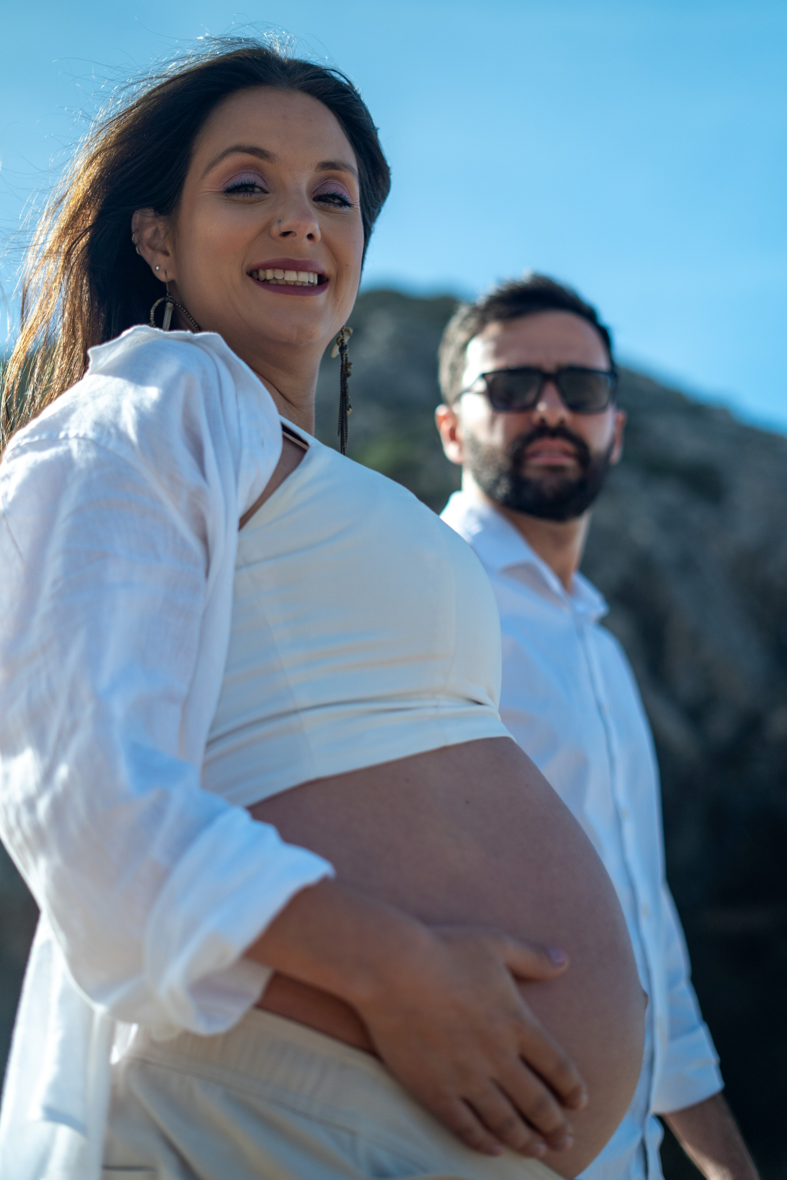 Ensaio Praia — Rafaela e César. Frames by Giovani Braga