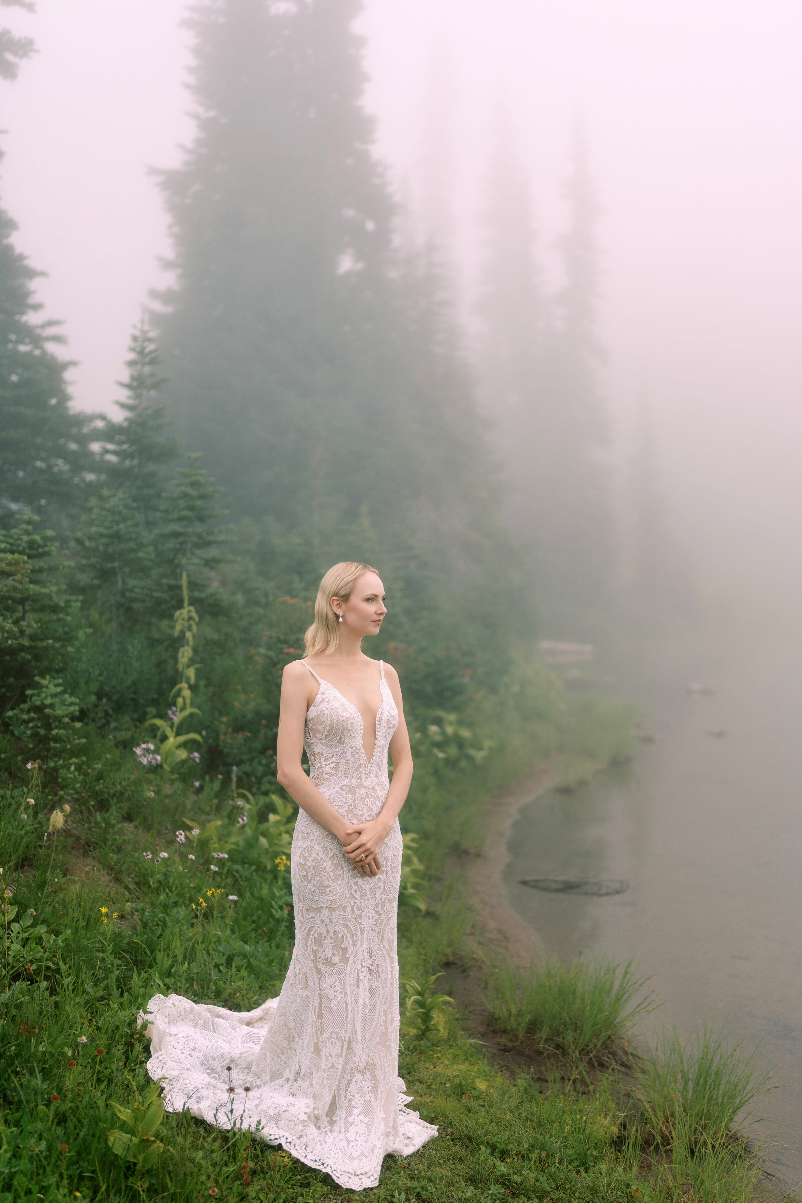 Rachel & Ryan Wedding photoshoot. August 2024. Little Tipsoo Lake, WA Day 2. EVAN ARISTOV WEDDING PHOTOGRAPHY — Seattle Wedding Photographer