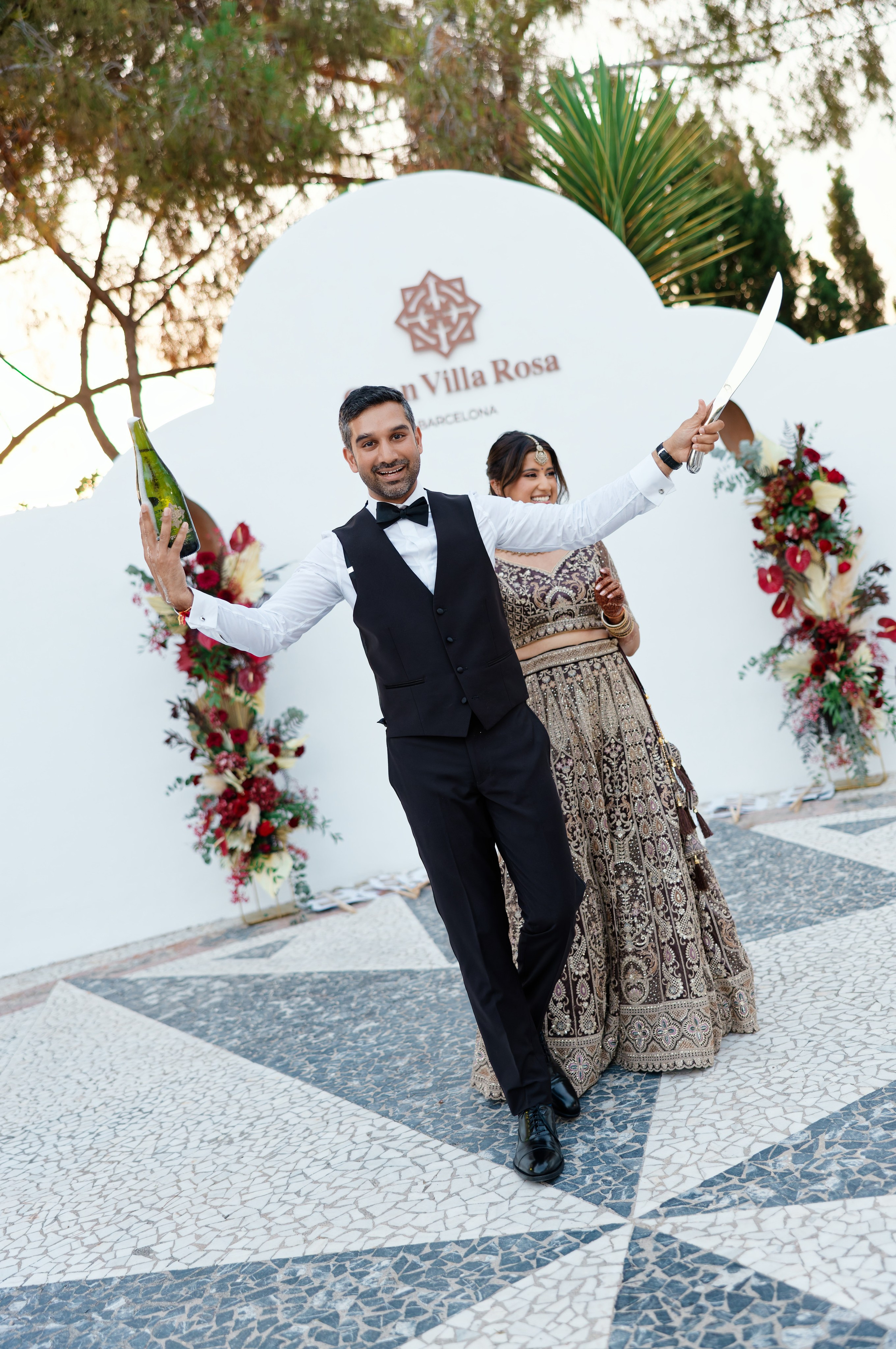 Indian wedding at Gran Villa Rosa, Barcelona