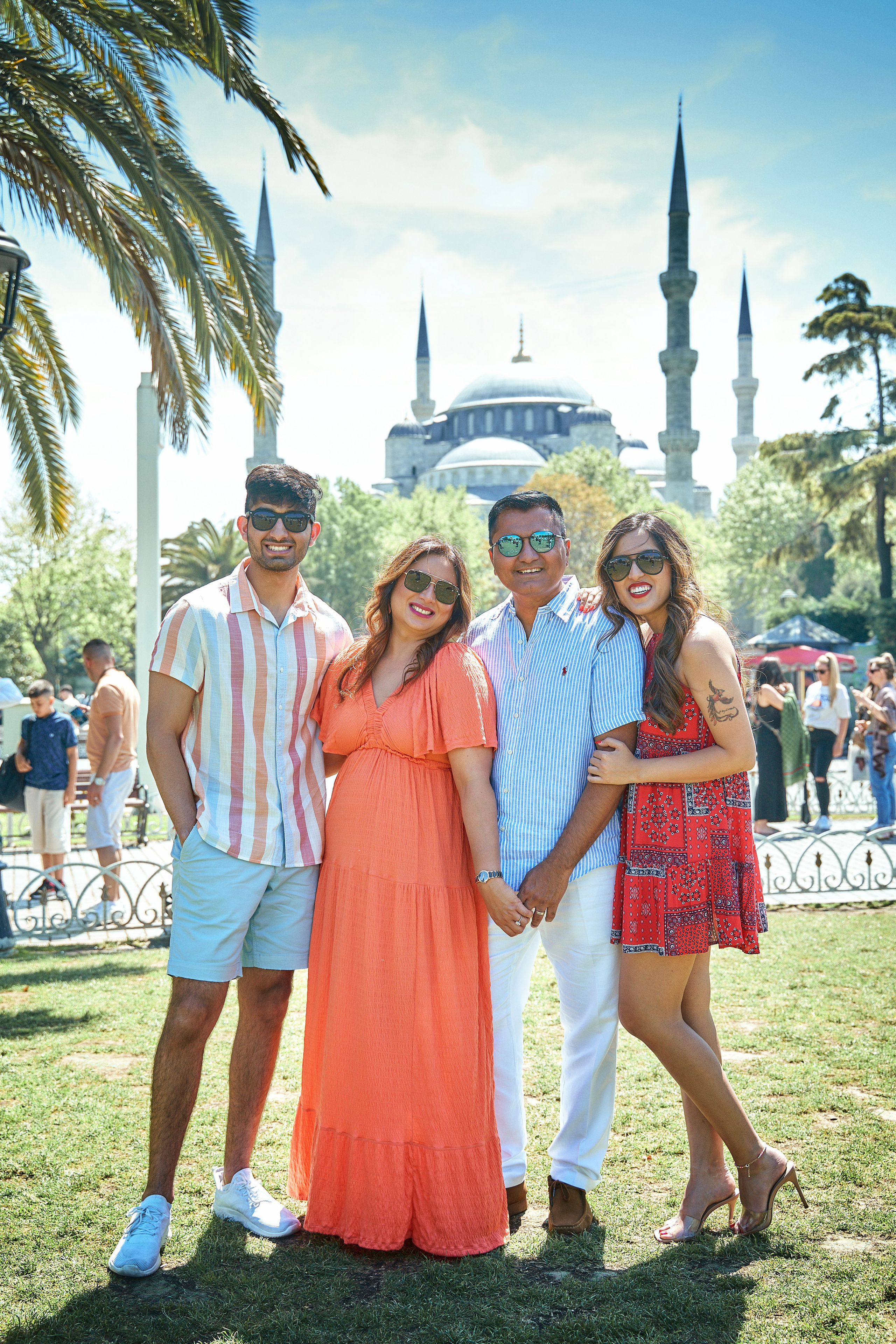 Семейная фотосессия у Голубой мечети в Стамбуле