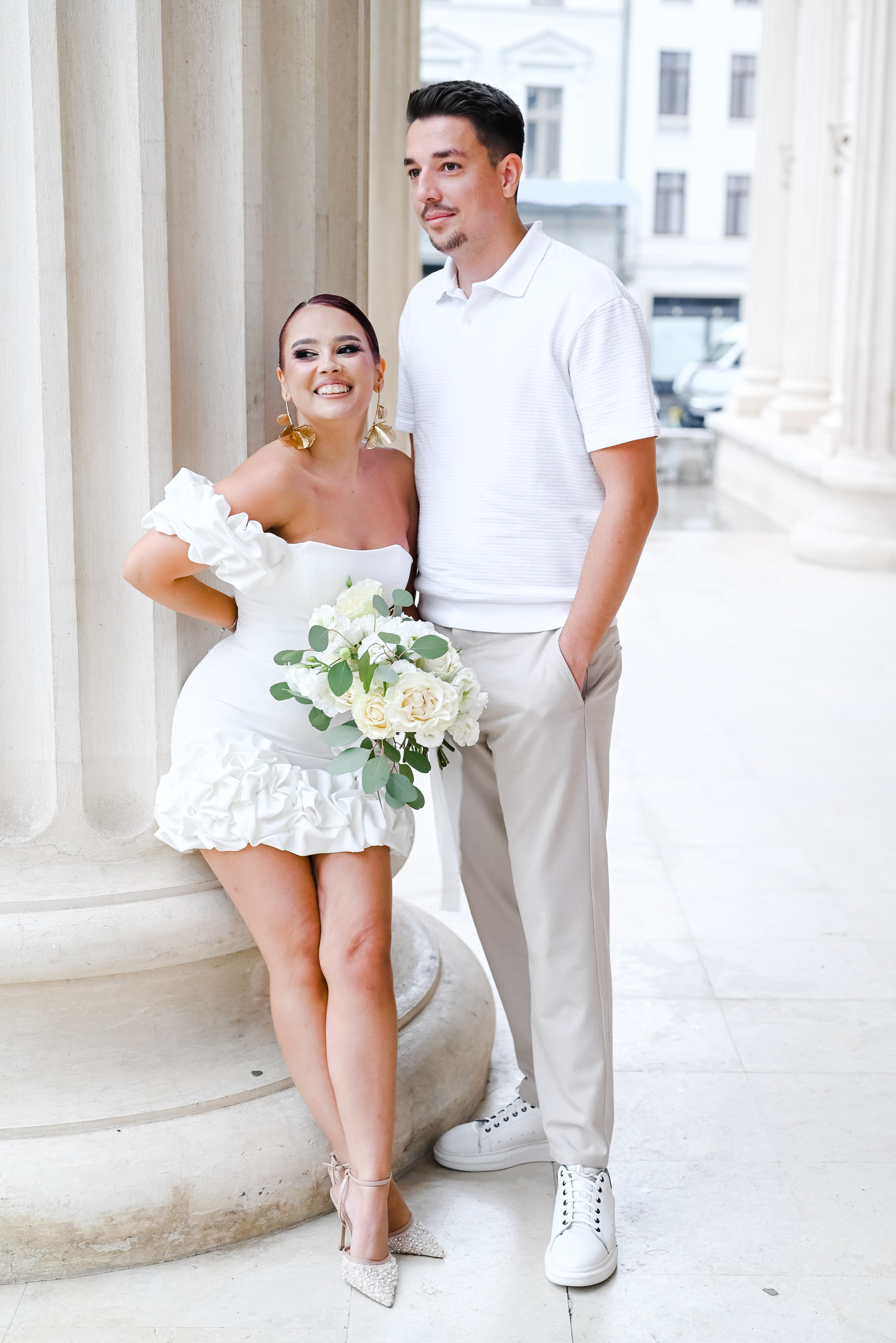 Sedinta Save the Date Medeea si Sebastian, Ateneul Roman. Ana Maria Dragan Fotograf Evenimente