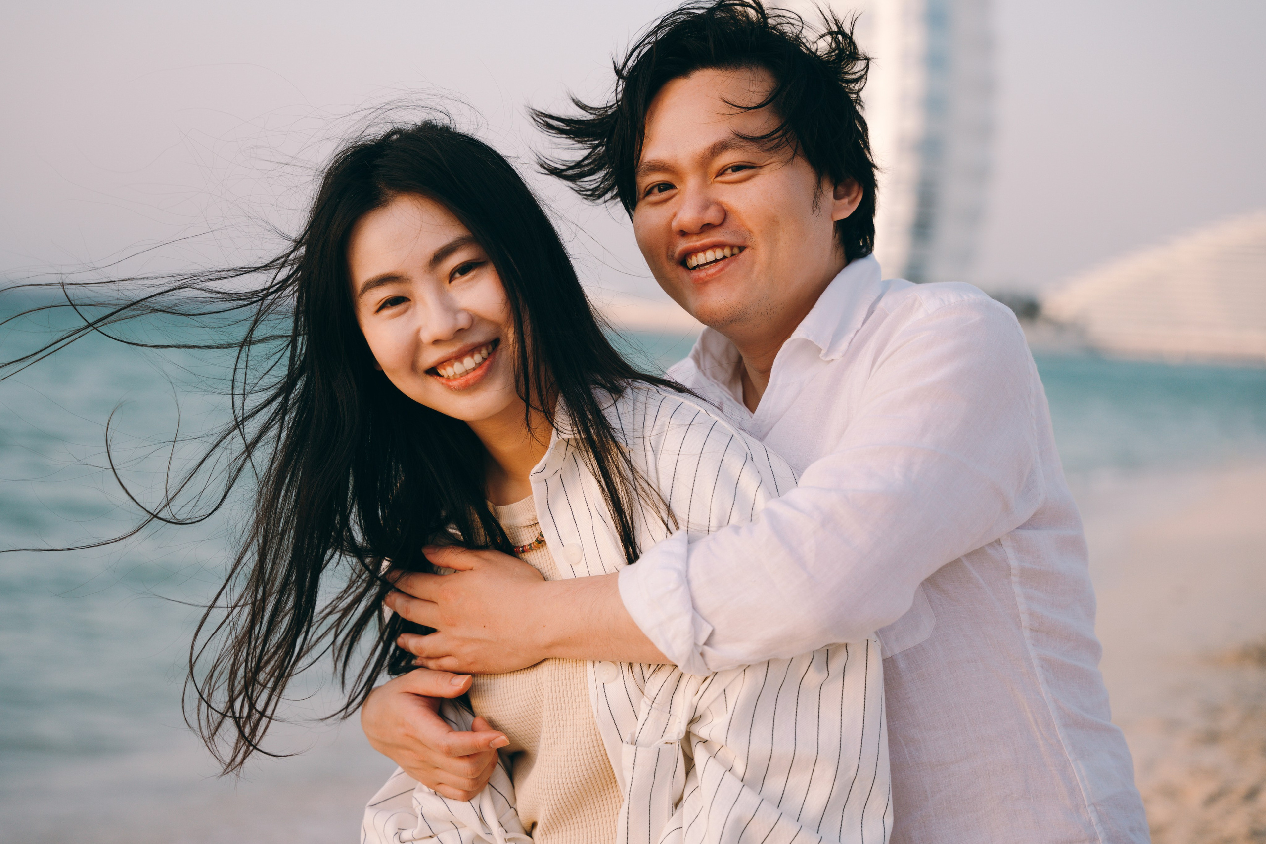 Wavy beach day. Angela Iakovleva — Family Photographer in Dubai