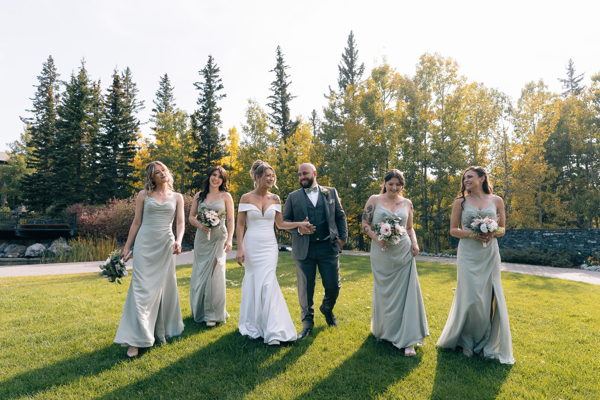 Wedding in a Bragg Creek, Alberta