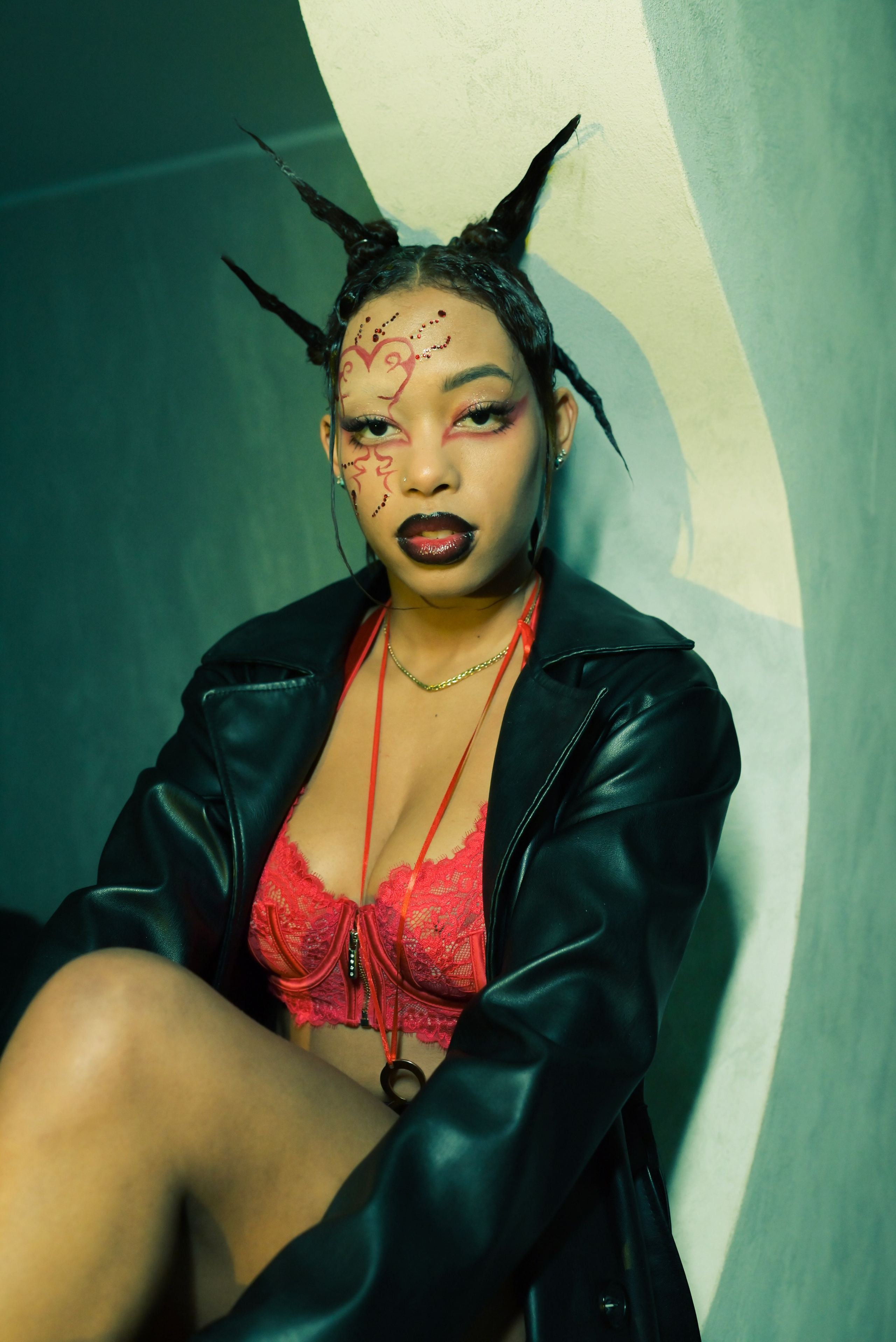 Shooting ragazza studio