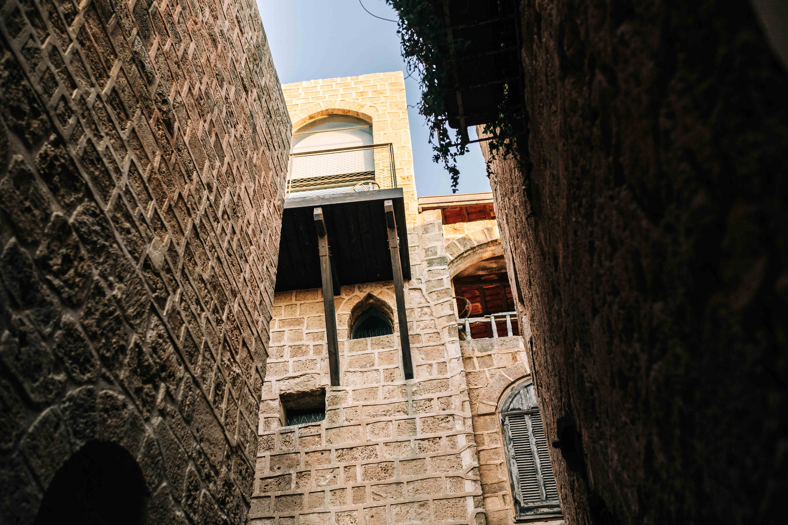 SUNSET IN JAFFO PORT. PHOTOGRAPHER IN ISRAEL