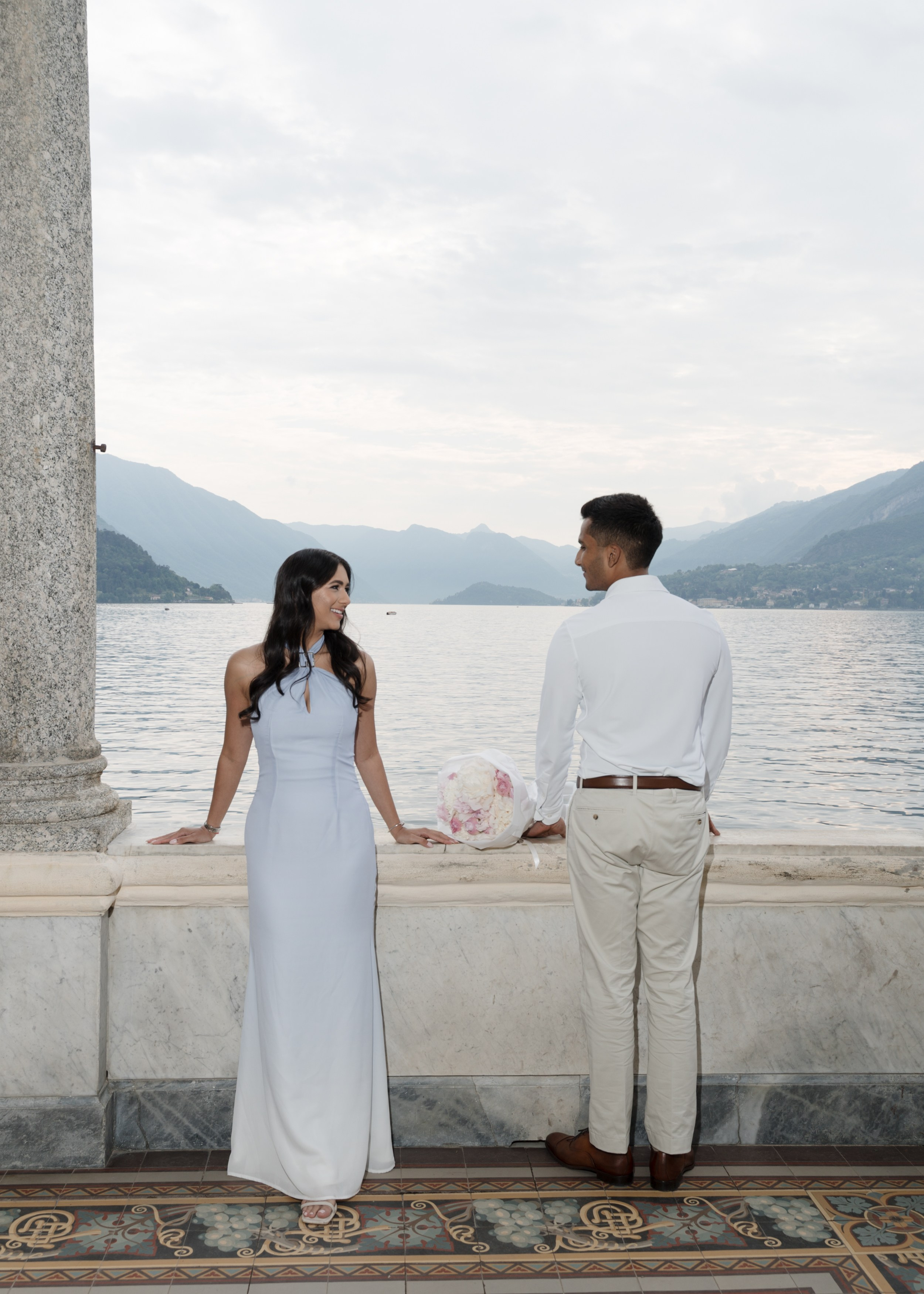 Villa Monastero Secret Proposal. Proposal Photographer in Lake Como