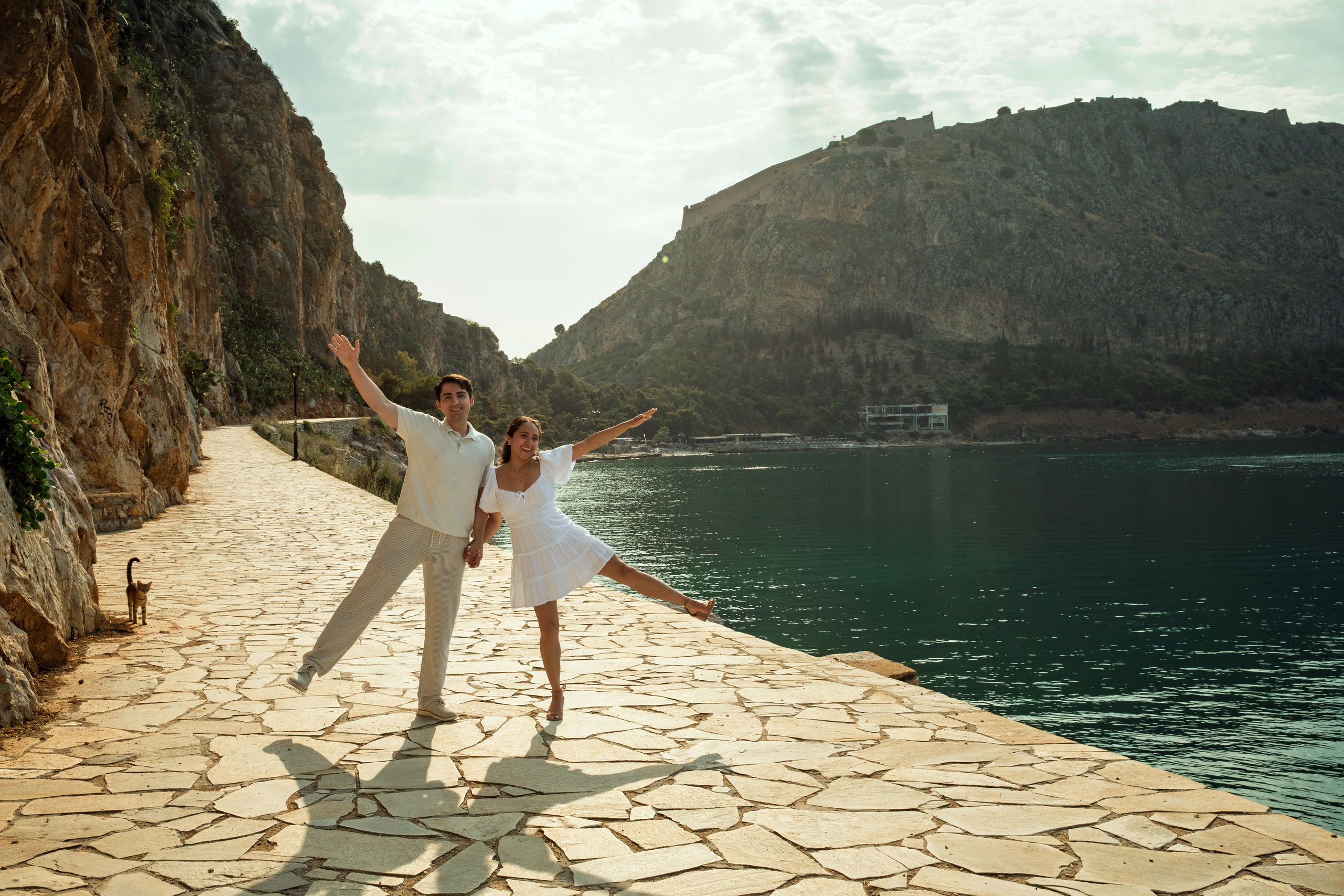 Ariana & Richard (USA). Photographer Anya Khasapi. Nafplio, Greece