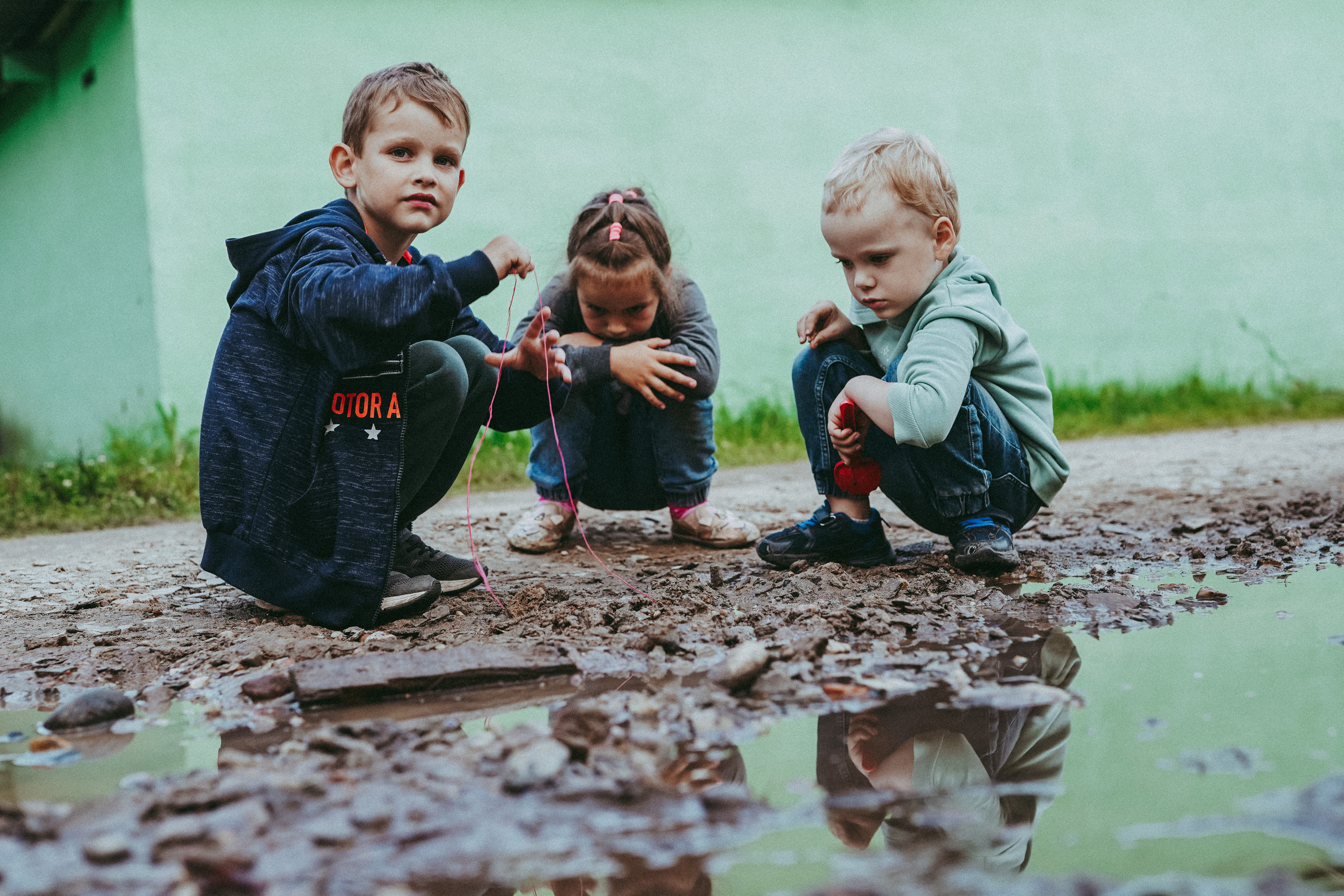 Игры во дворе. Фотограф новорожденных и детей первого года Евгения Михалькевич