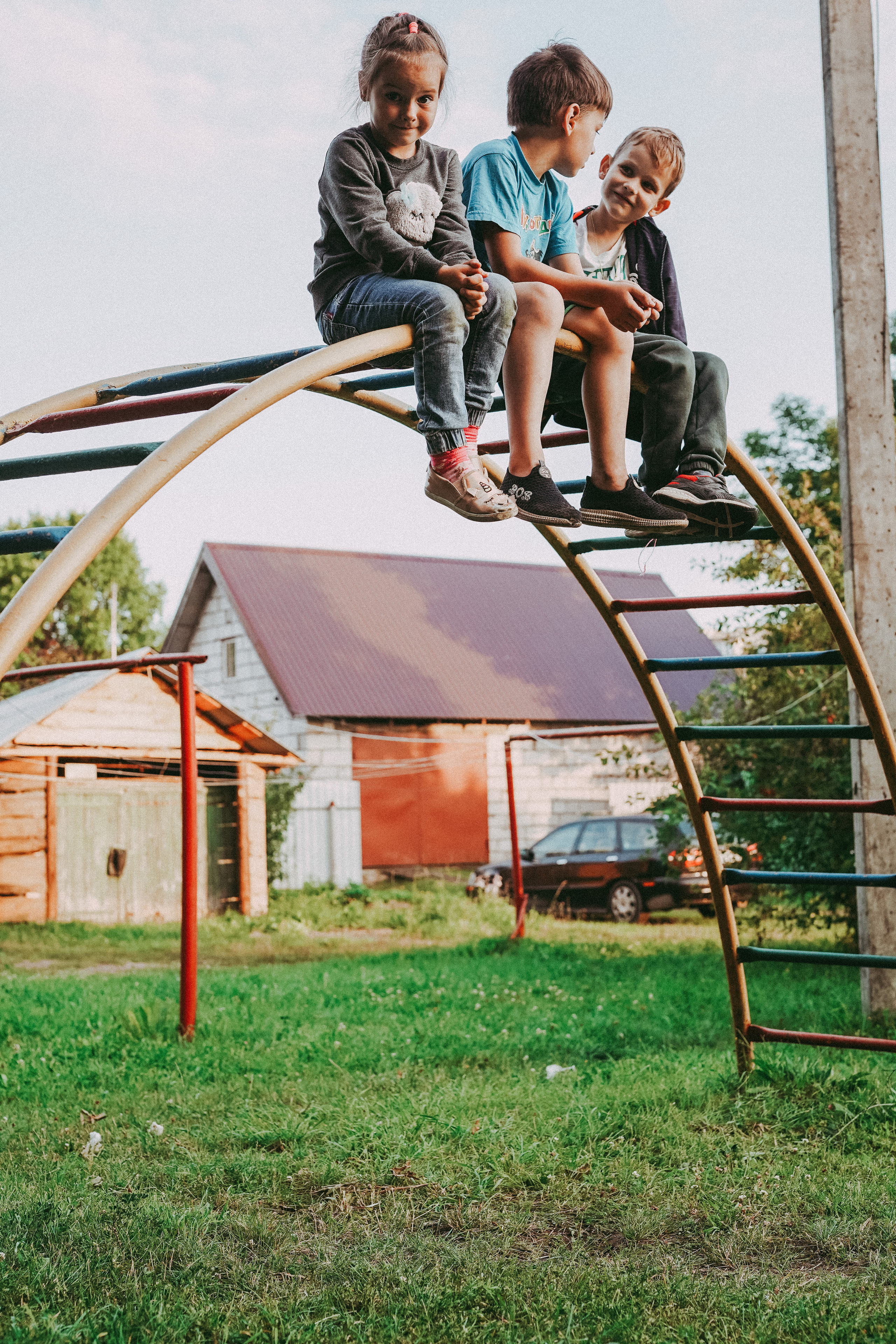 Игры во дворе. Фотограф новорожденных и детей первого года Евгения Михалькевич