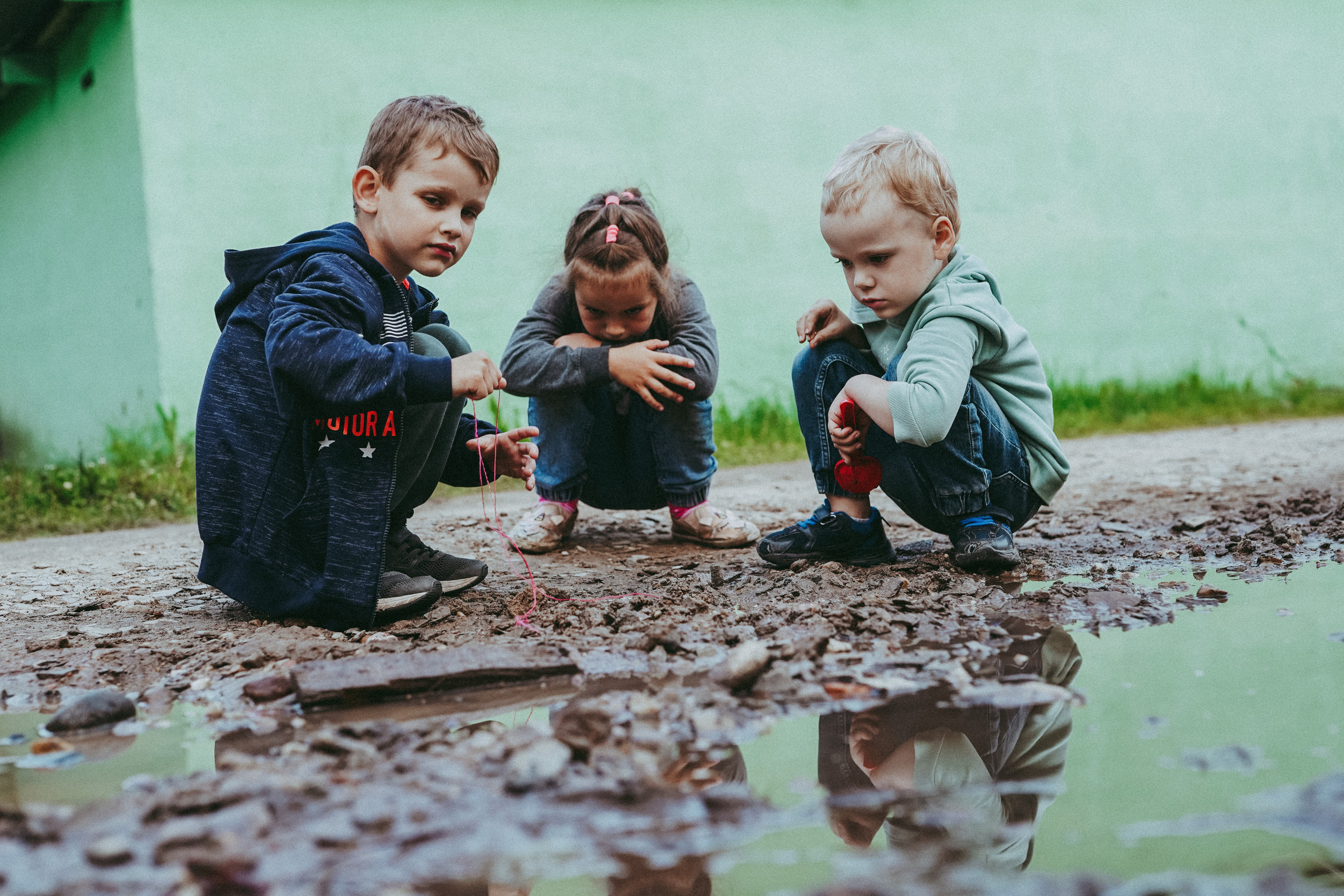 Игры во дворе. Фотограф новорожденных и детей первого года Евгения Михалькевич