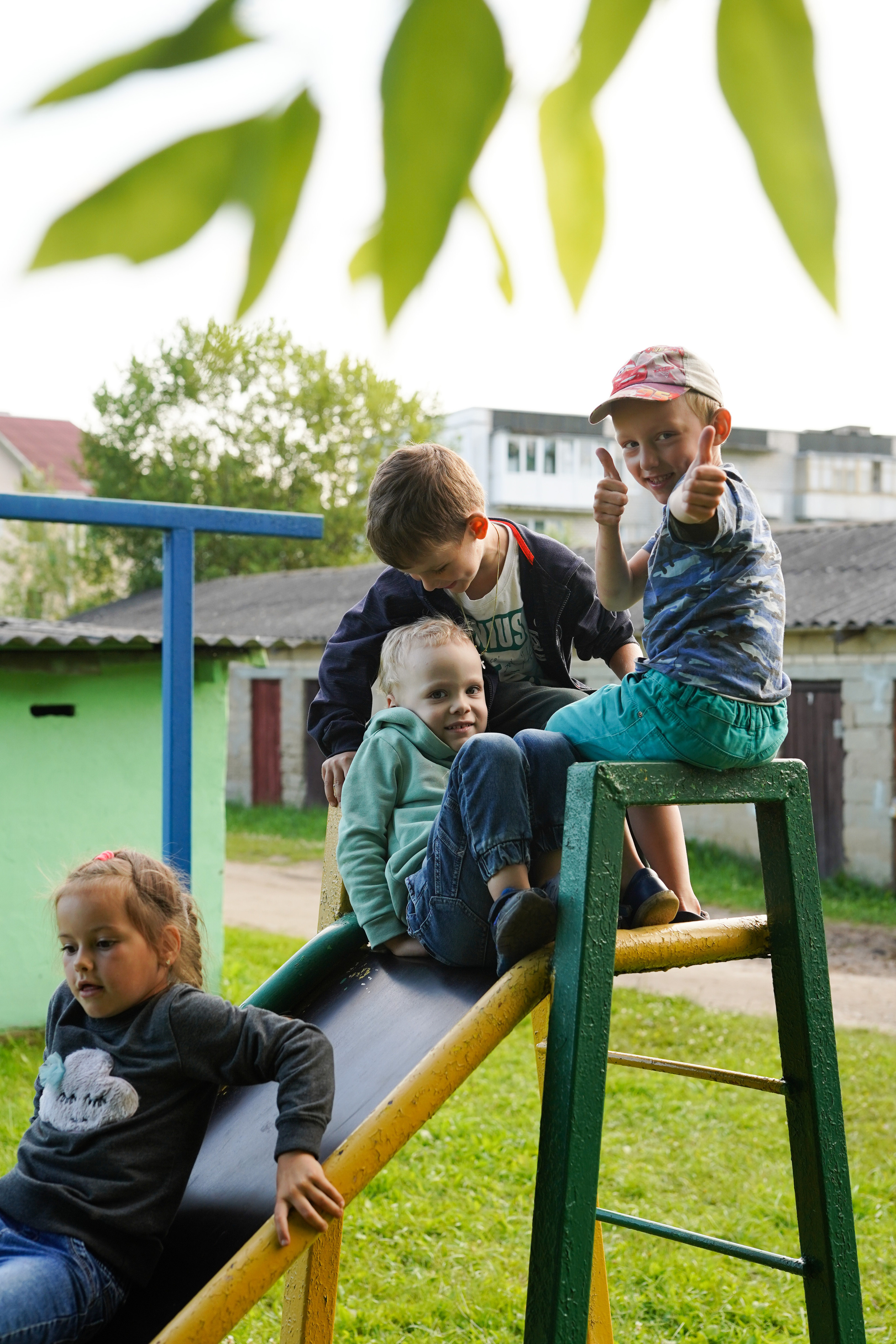 Игры во дворе. Фотограф новорожденных и детей первого года Евгения Михалькевич