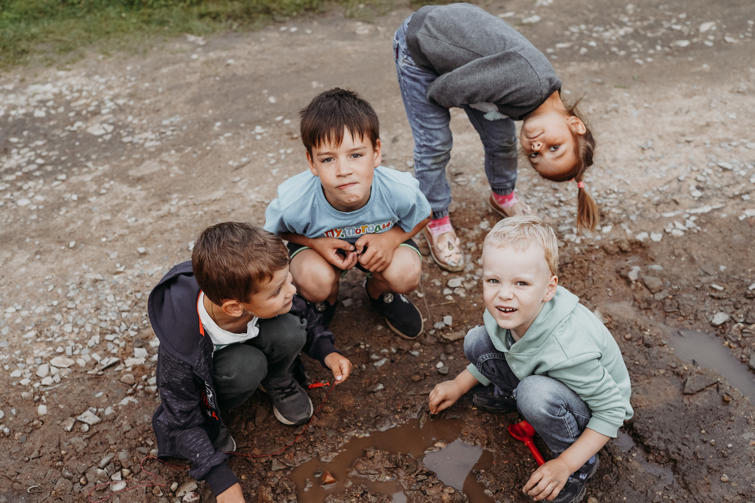 Игры во дворе. Фотограф новорожденных и детей первого года Евгения Михалькевич