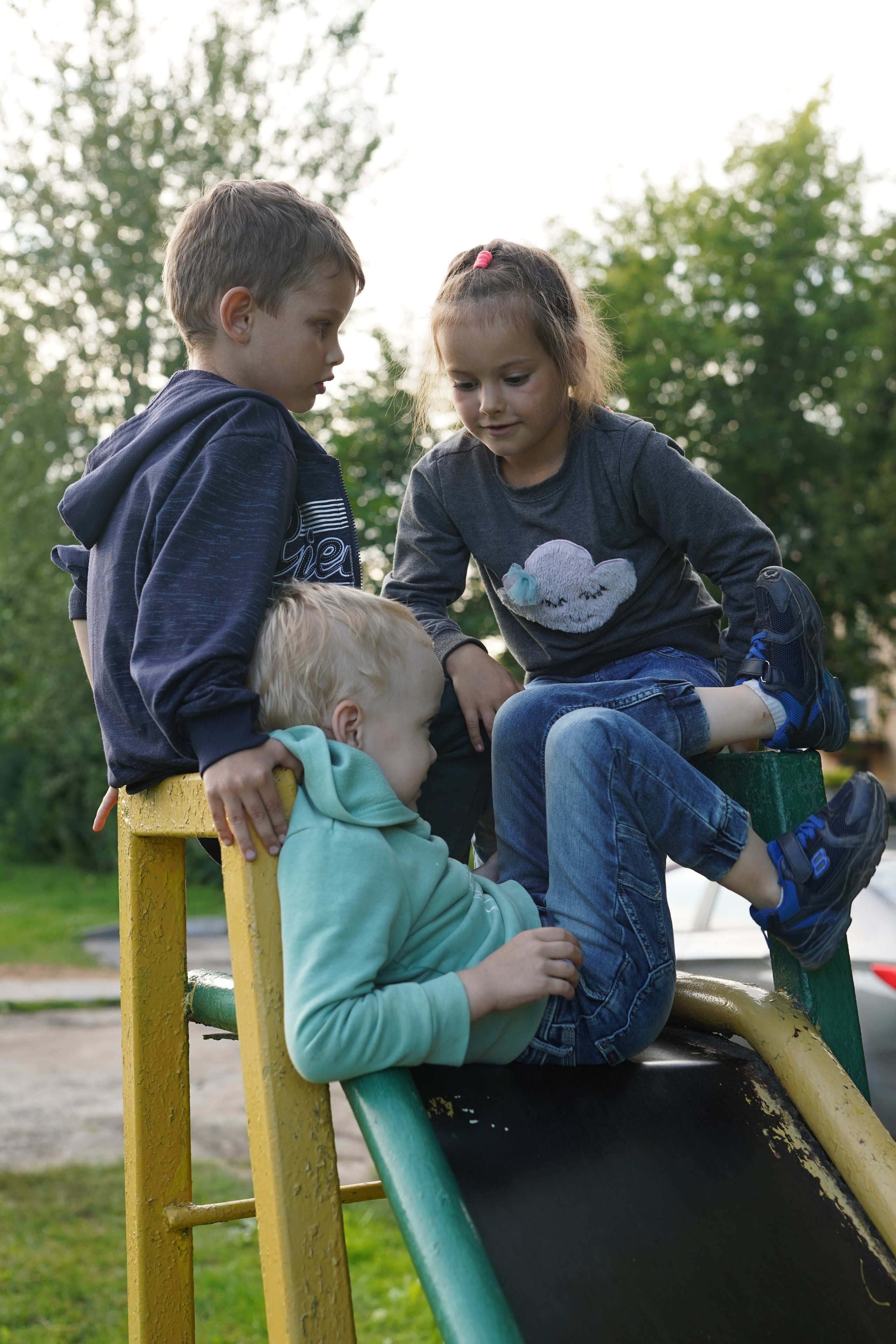 Игры во дворе. Фотограф новорожденных и детей первого года Евгения Михалькевич