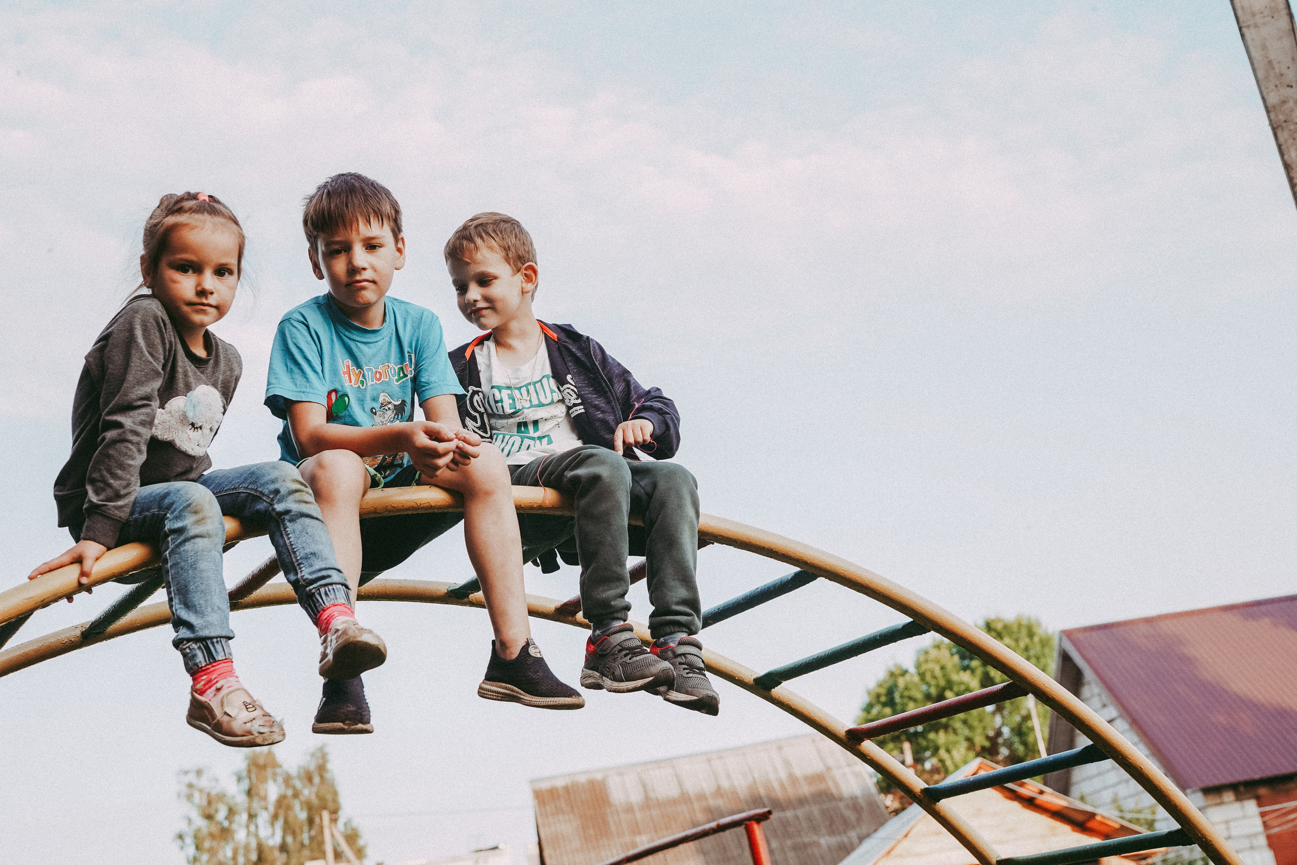 Игры во дворе. Фотограф новорожденных и детей первого года Евгения Михалькевич