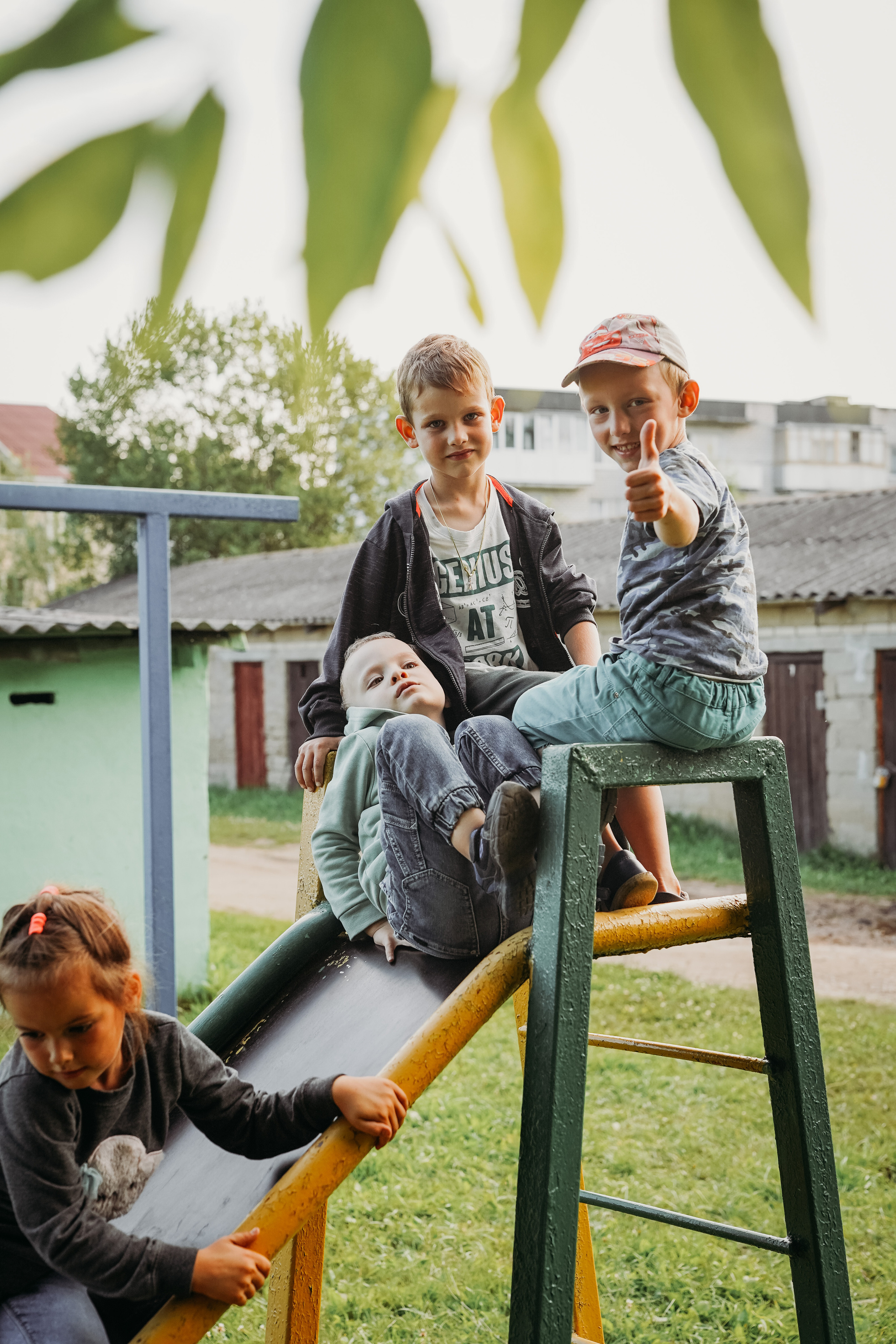 Игры во дворе. Фотограф новорожденных и детей первого года Евгения Михалькевич