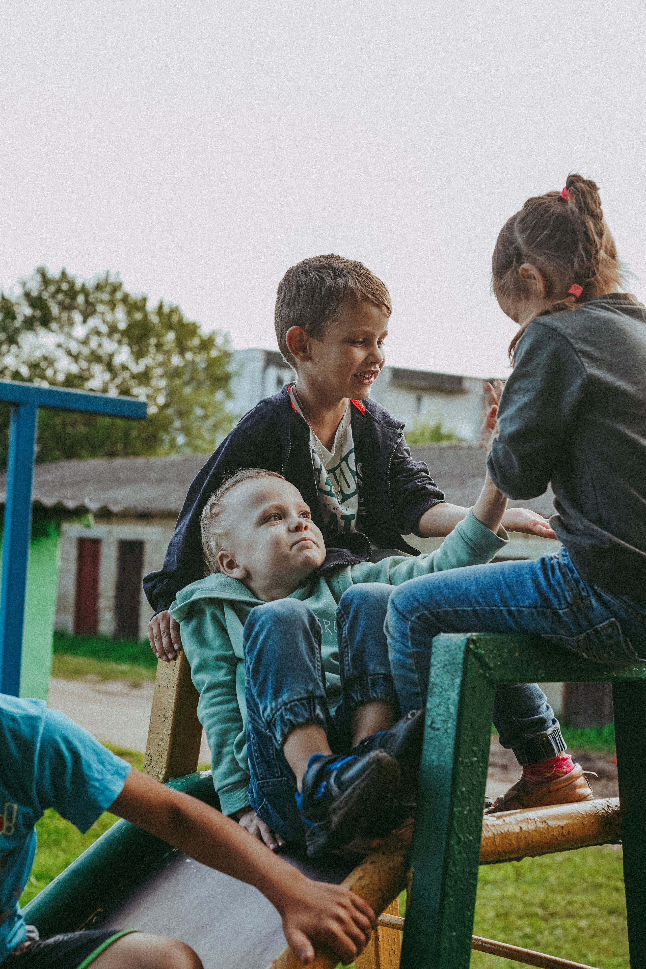 Игры во дворе. Фотограф новорожденных и детей первого года Евгения Михалькевич