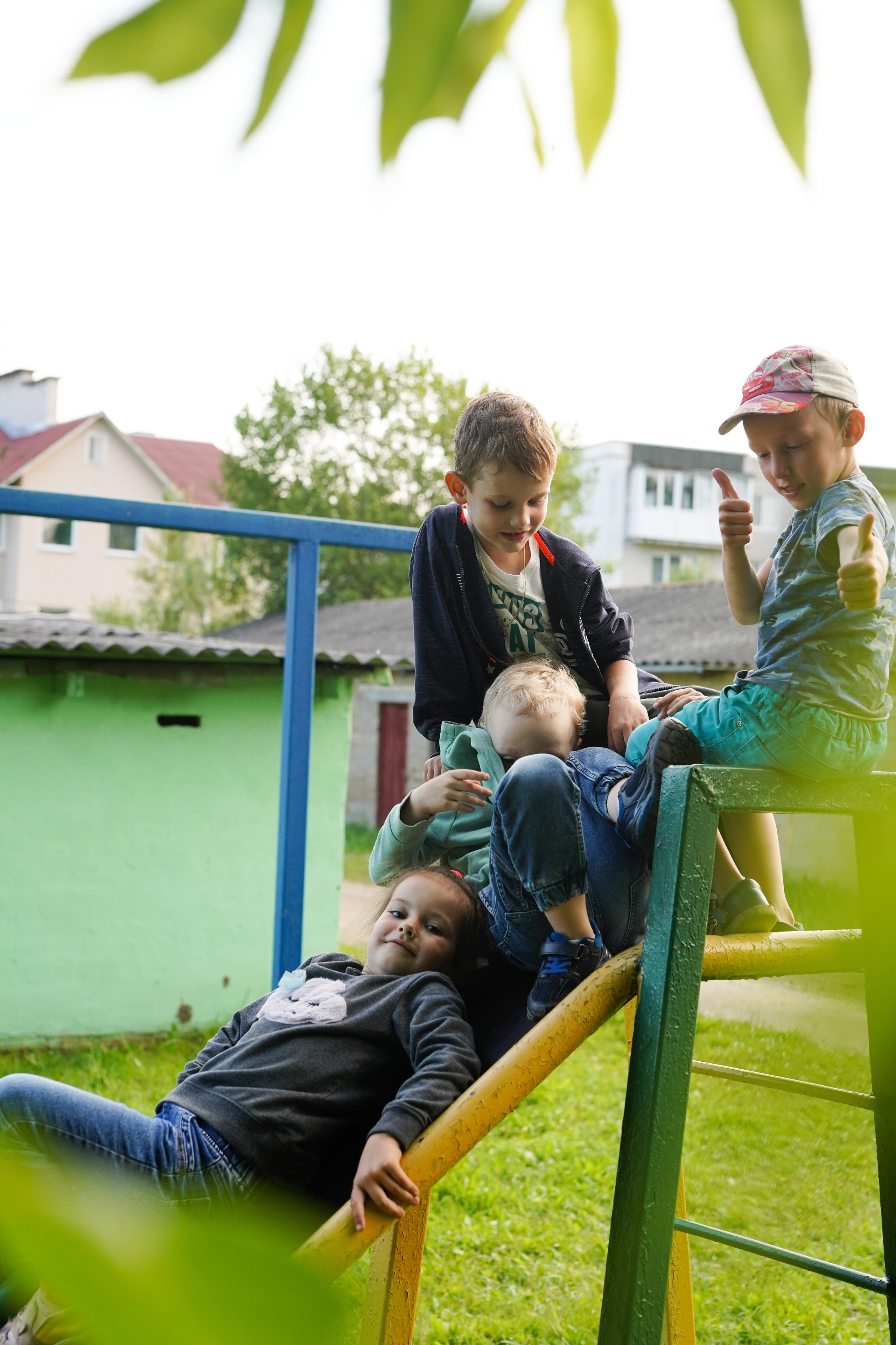 Игры во дворе. Фотограф новорожденных и детей первого года Евгения Михалькевич