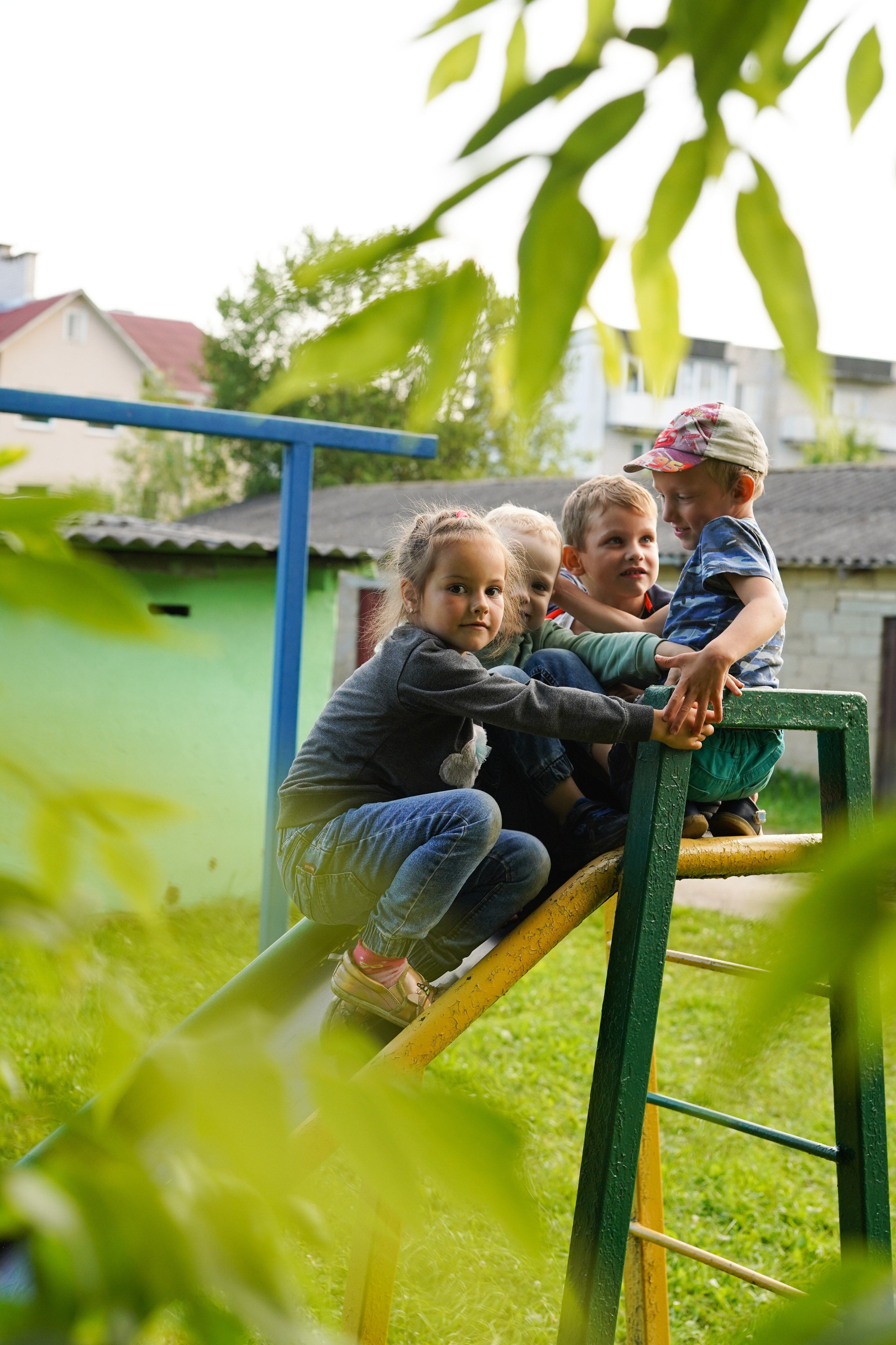Игры во дворе. Фотограф новорожденных и детей первого года Евгения Михалькевич