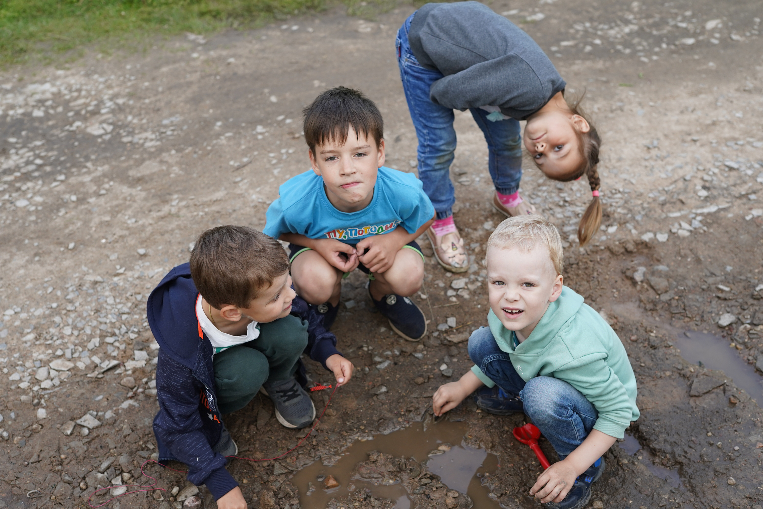 Игры во дворе. Фотограф новорожденных и детей первого года Евгения Михалькевич