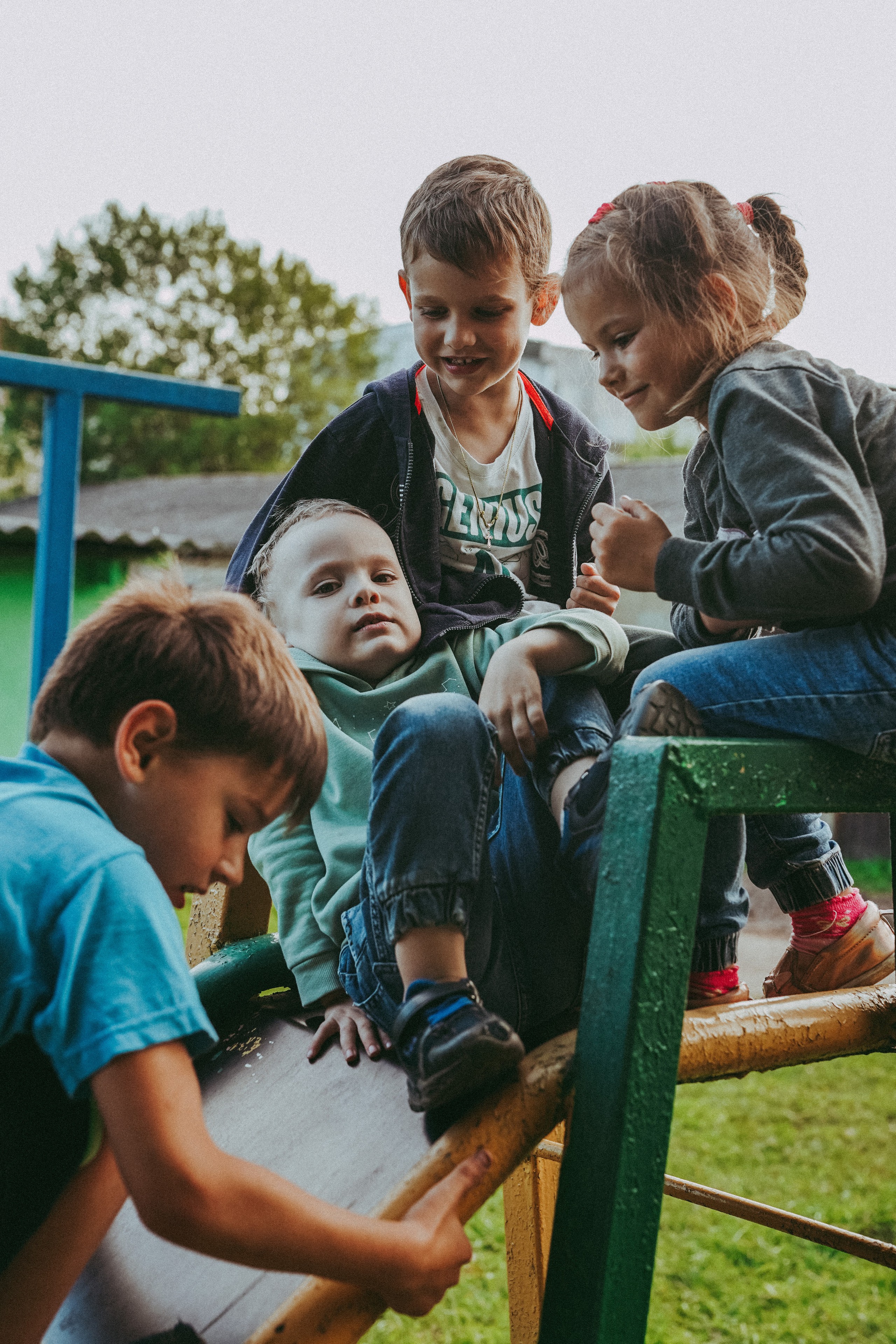 Игры во дворе. Фотограф новорожденных и детей первого года Евгения Михалькевич