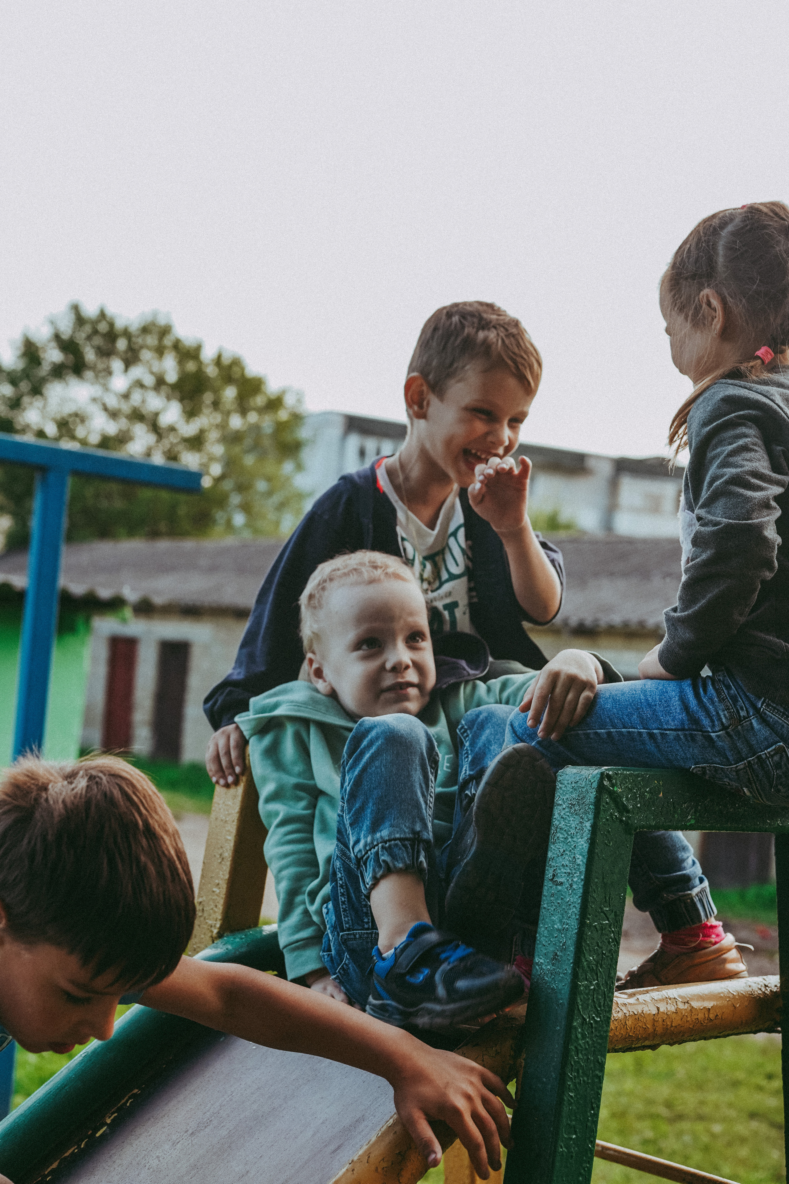 Игры во дворе. Фотограф новорожденных и детей первого года Евгения Михалькевич