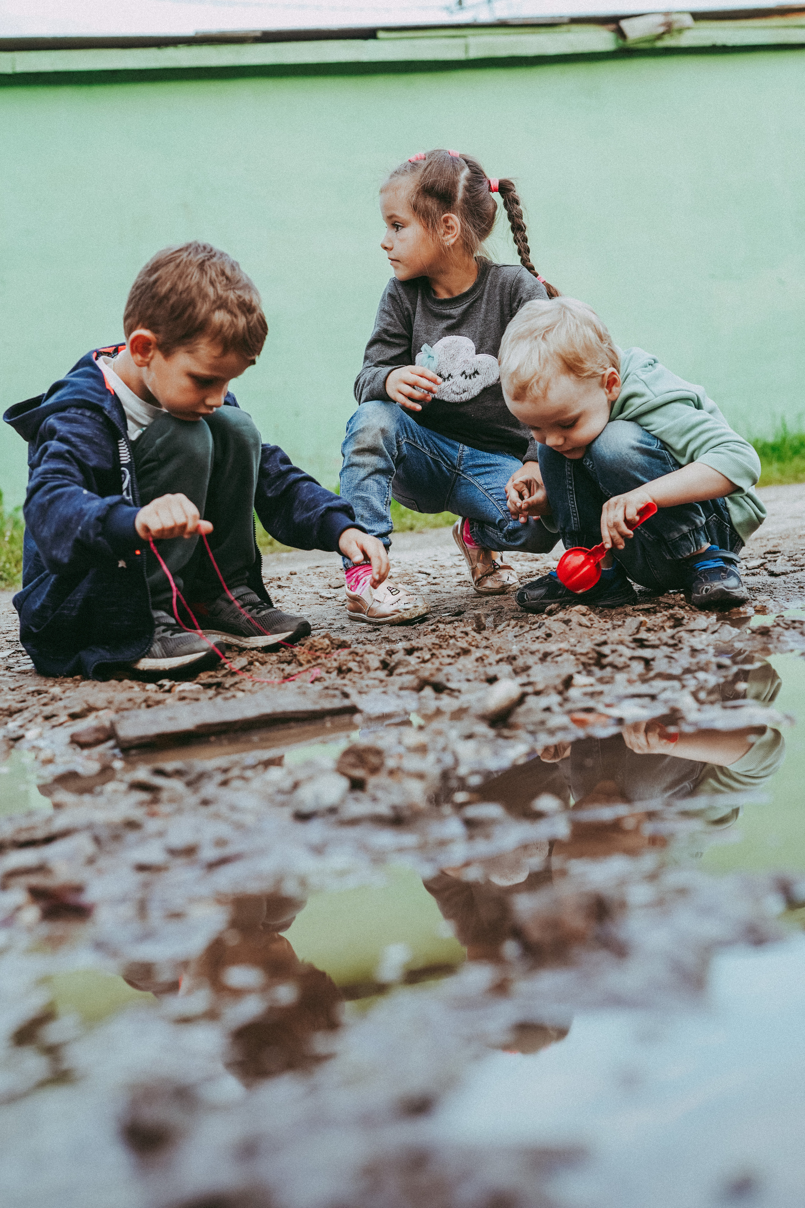 Игры во дворе. Фотограф новорожденных и детей первого года Евгения Михалькевич