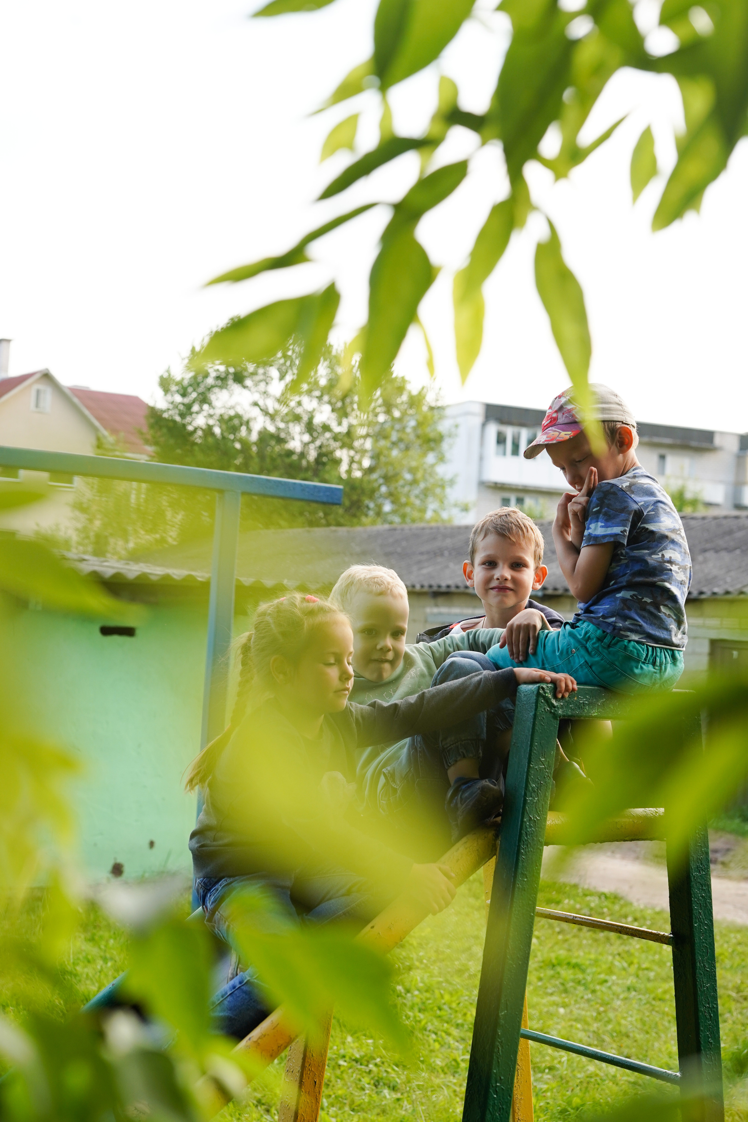 Игры во дворе. Фотограф новорожденных и детей первого года Евгения Михалькевич