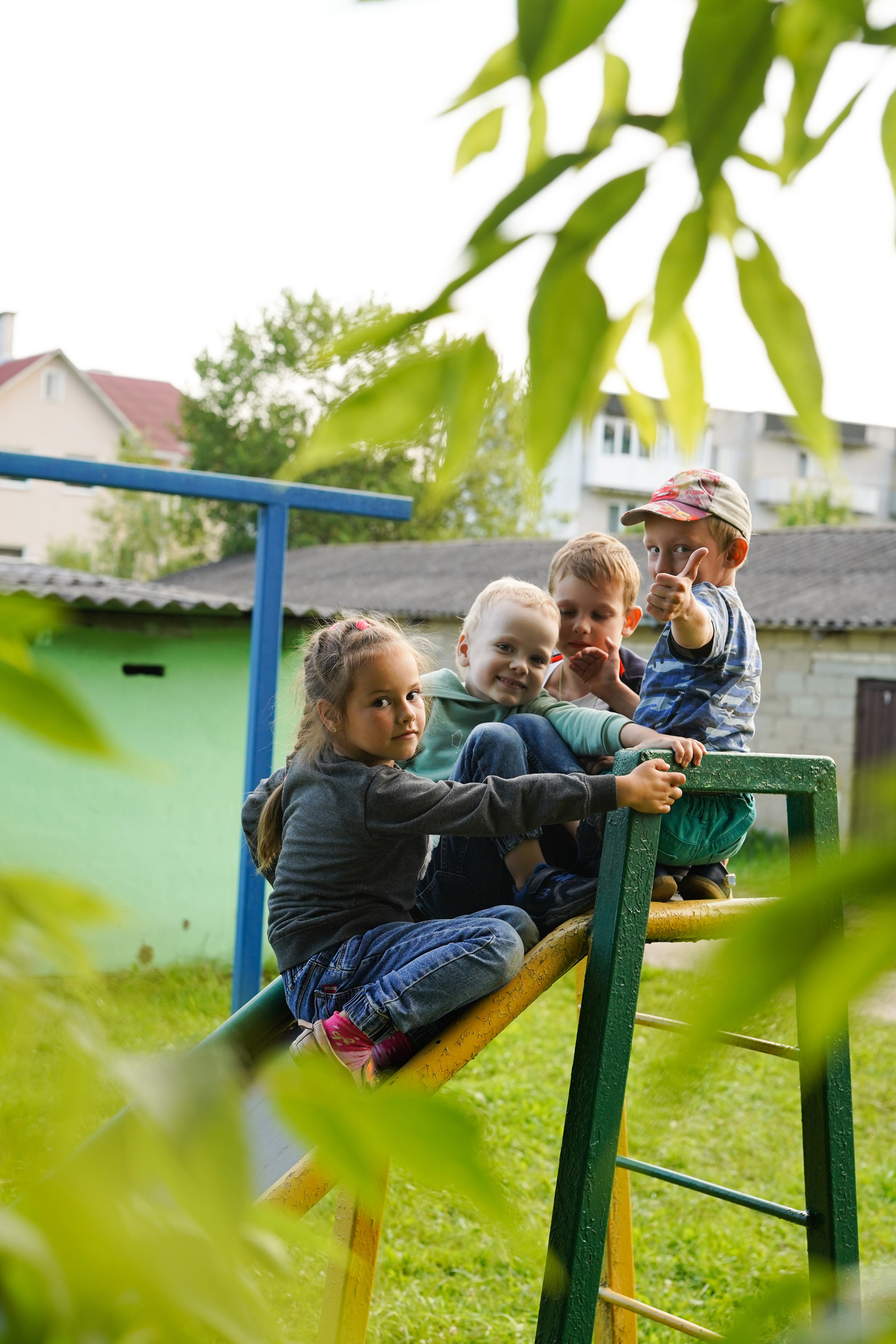 Игры во дворе. Фотограф новорожденных и детей первого года Евгения Михалькевич