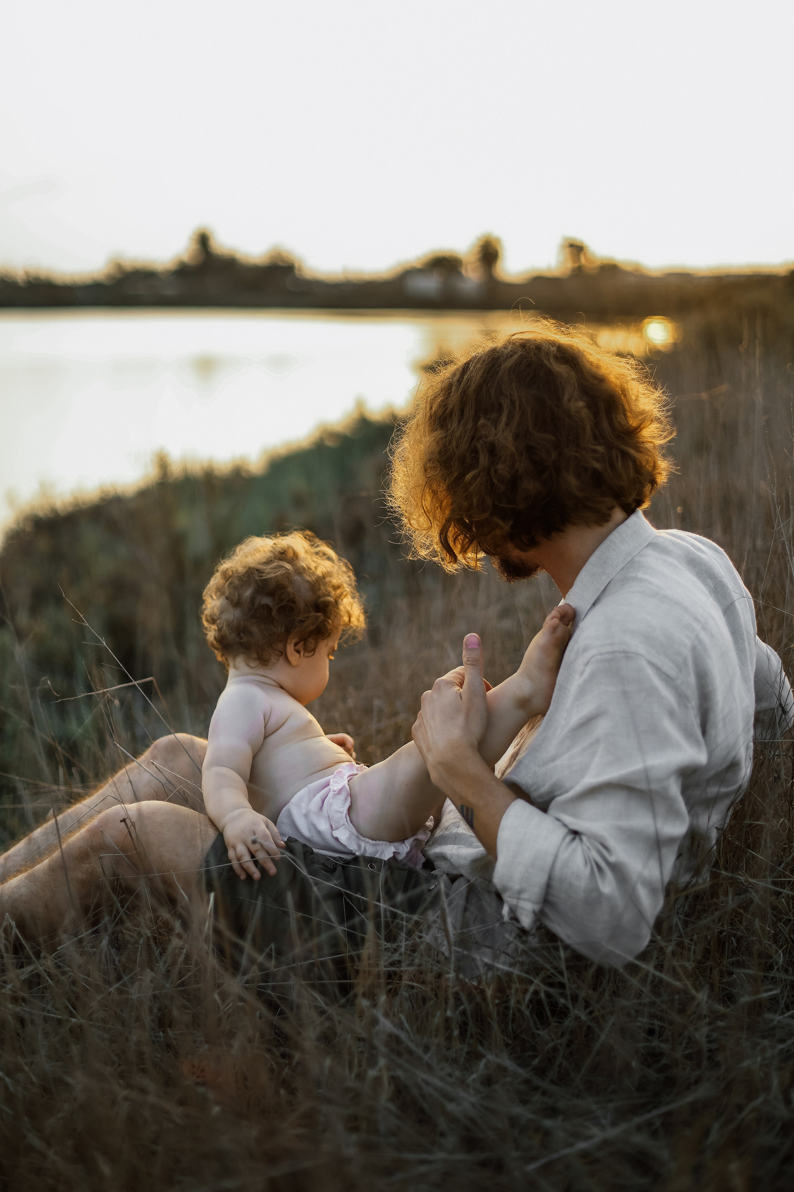 Little curls in Atlit. Family photographer in Israel