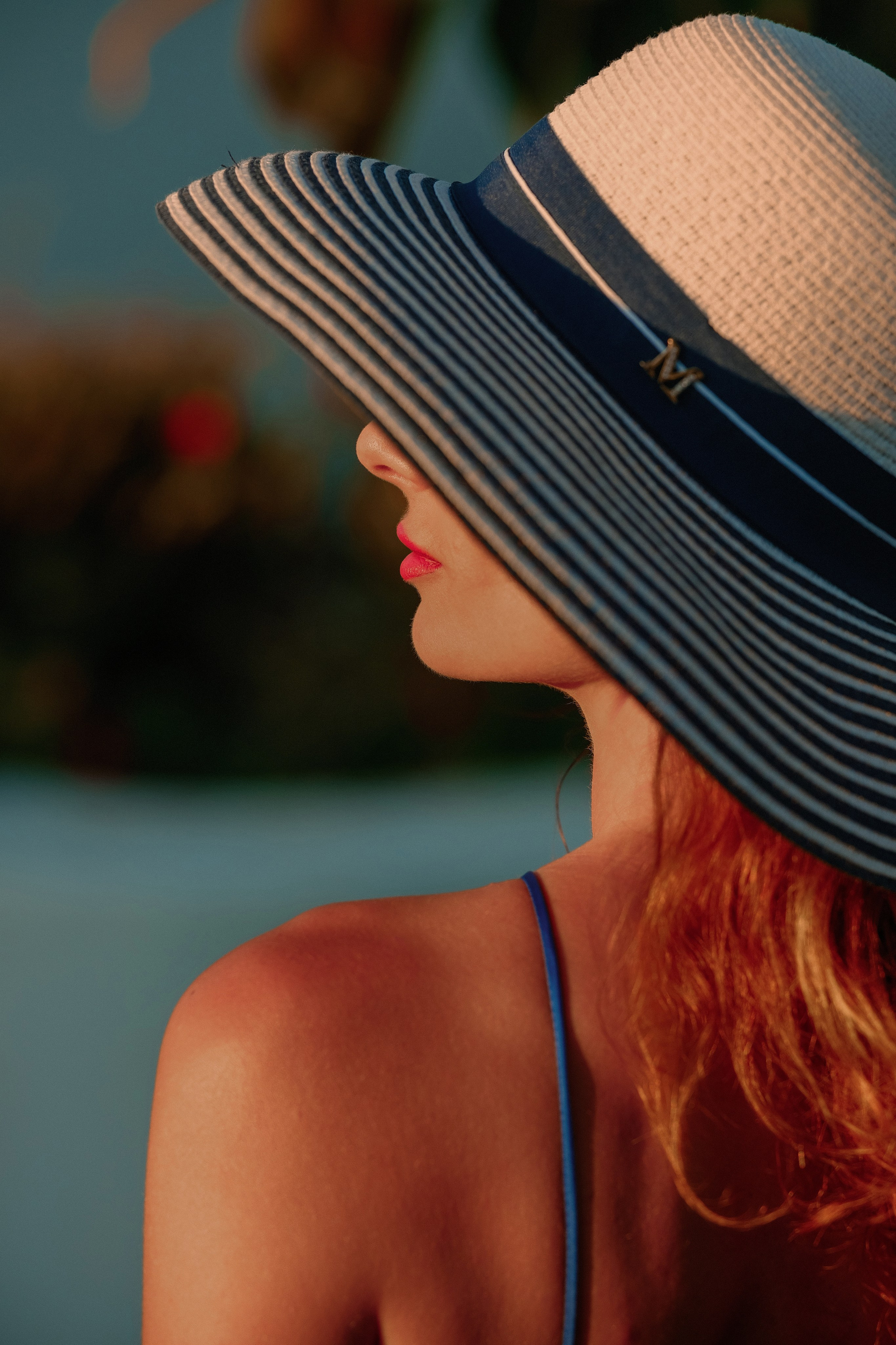 Marianna and the warm sunset