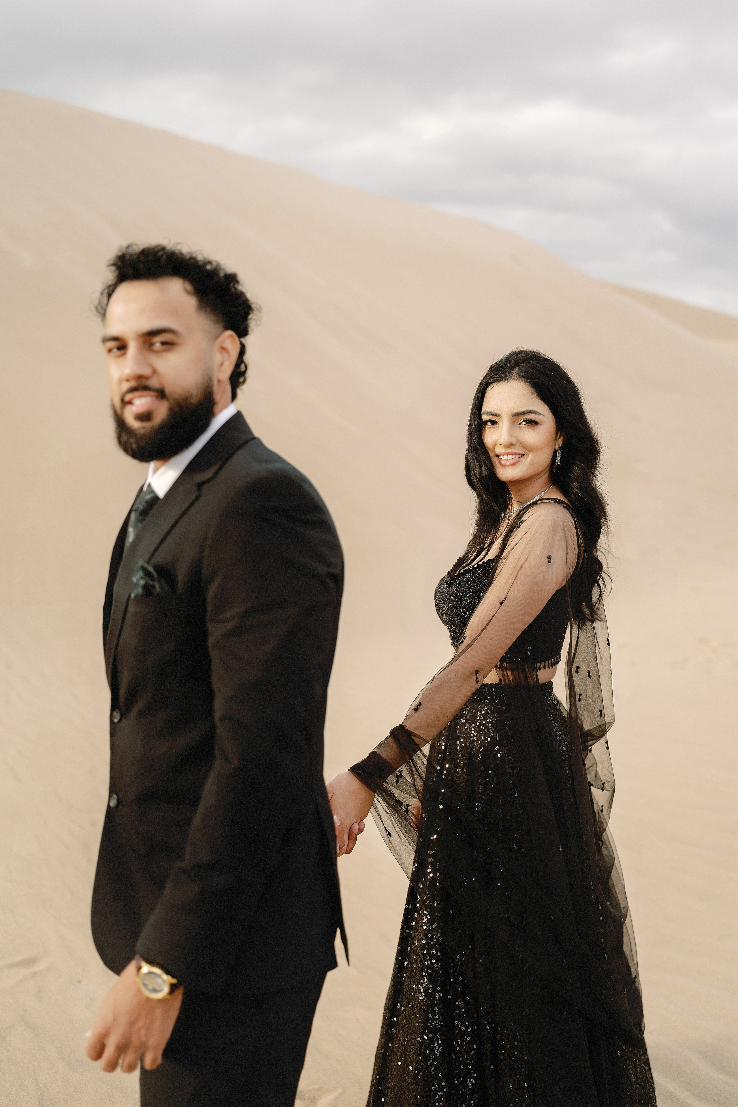 Elopement at Pismo Beach Sand Dunes, California. Wedding Photography & Videography Team in California, Los Angeles, San Francisco, San Diego and Travel
