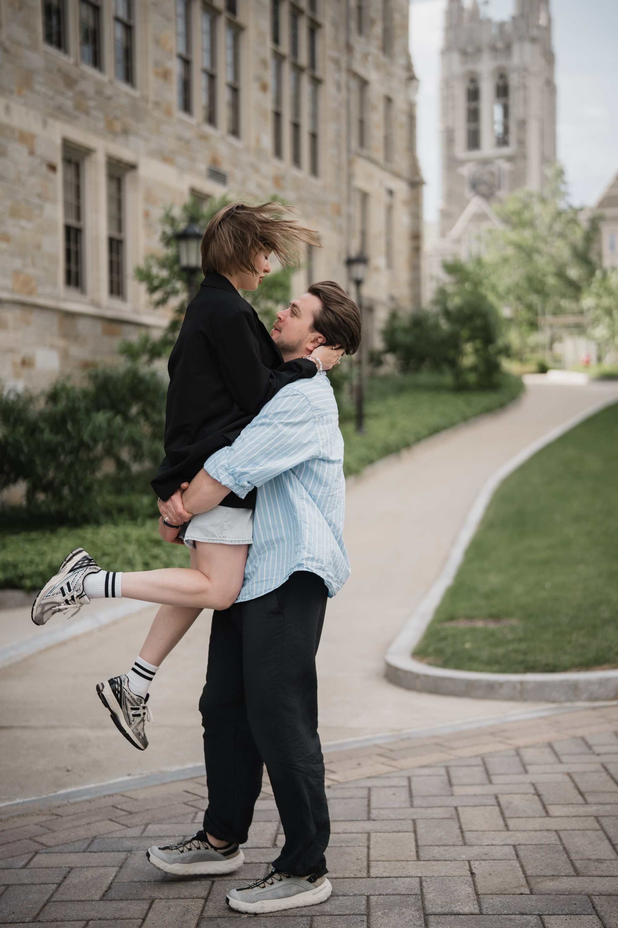 Photoshoot in College Boston. Portrait and wedding photographer in New York