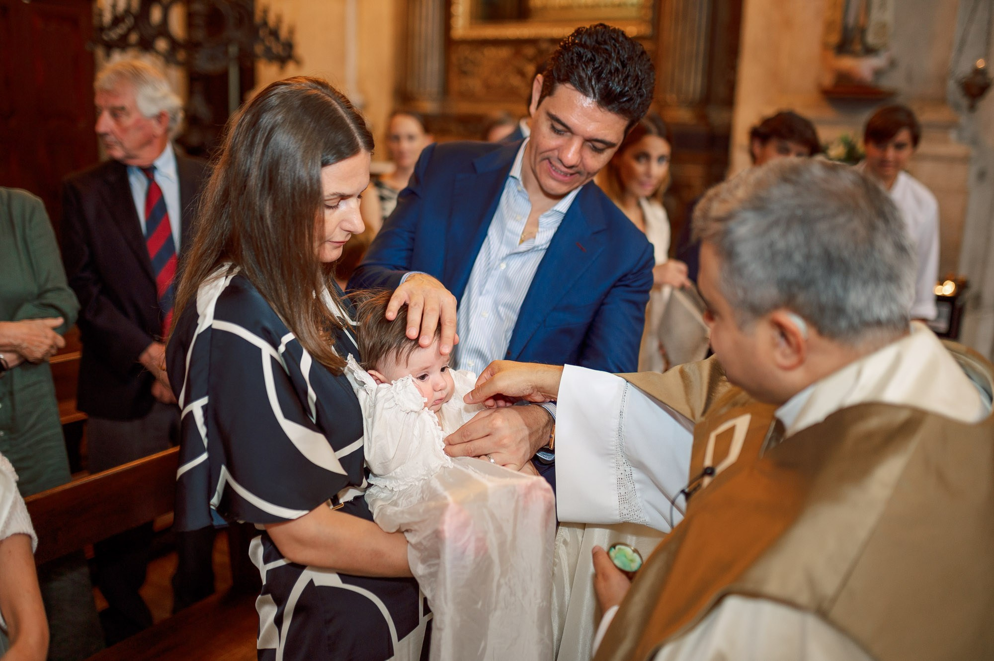 photography of a Catholic baptism in Lisbon