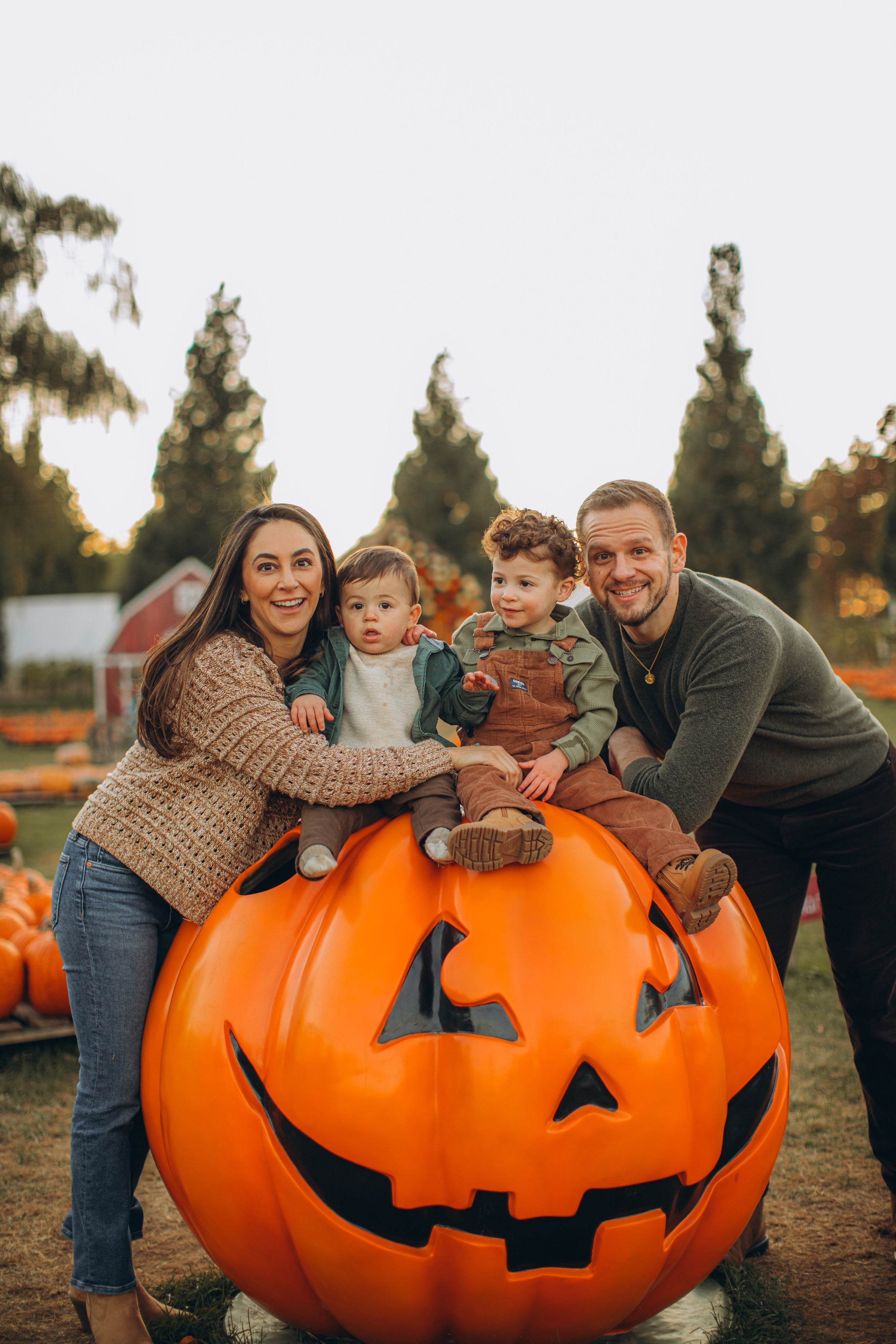 Victoria, Nick, Grayson and Noah at Harvest Moon Farm. Love Through Photo