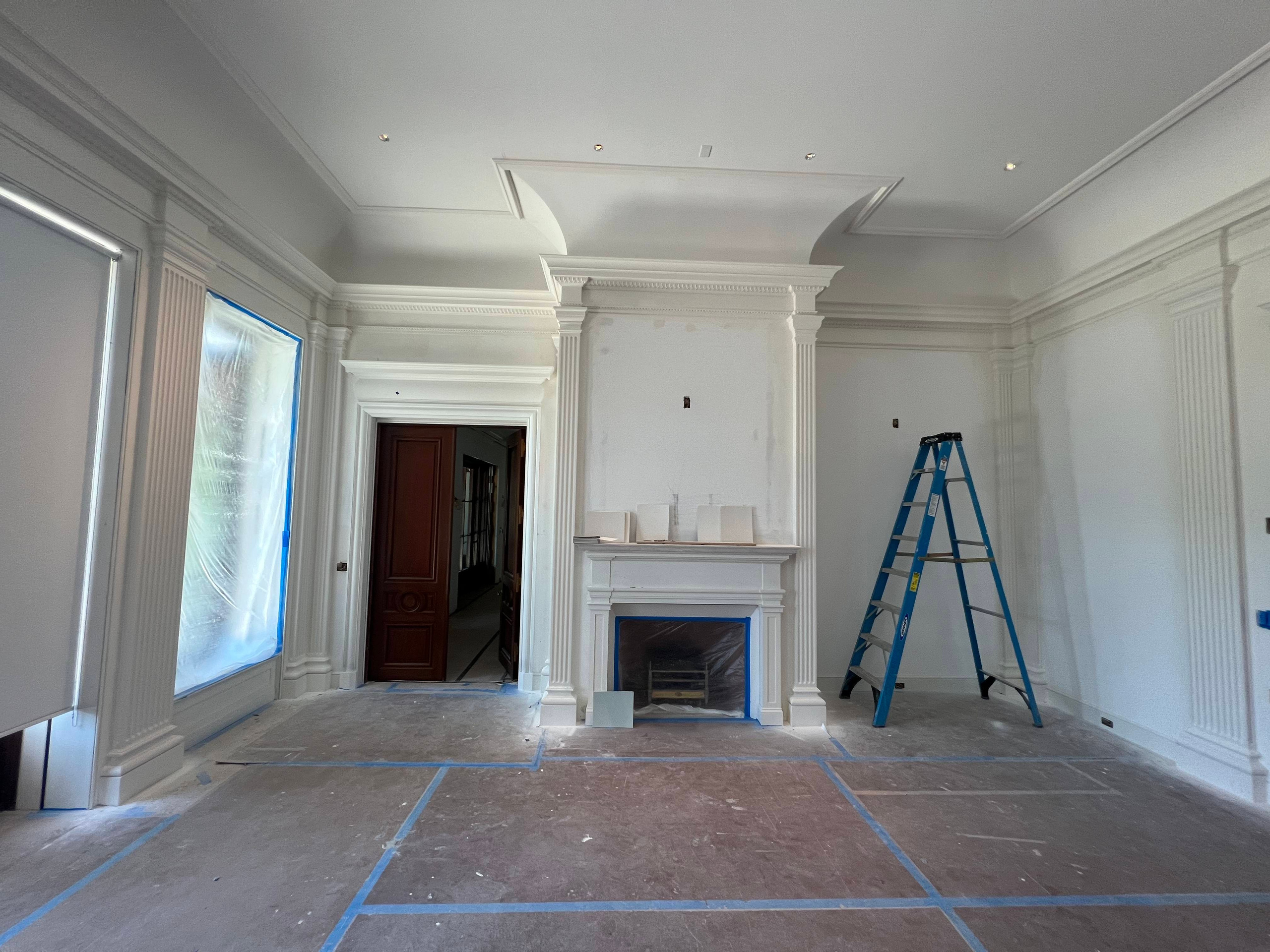 Jupiter Island, Florida. Plaster molding