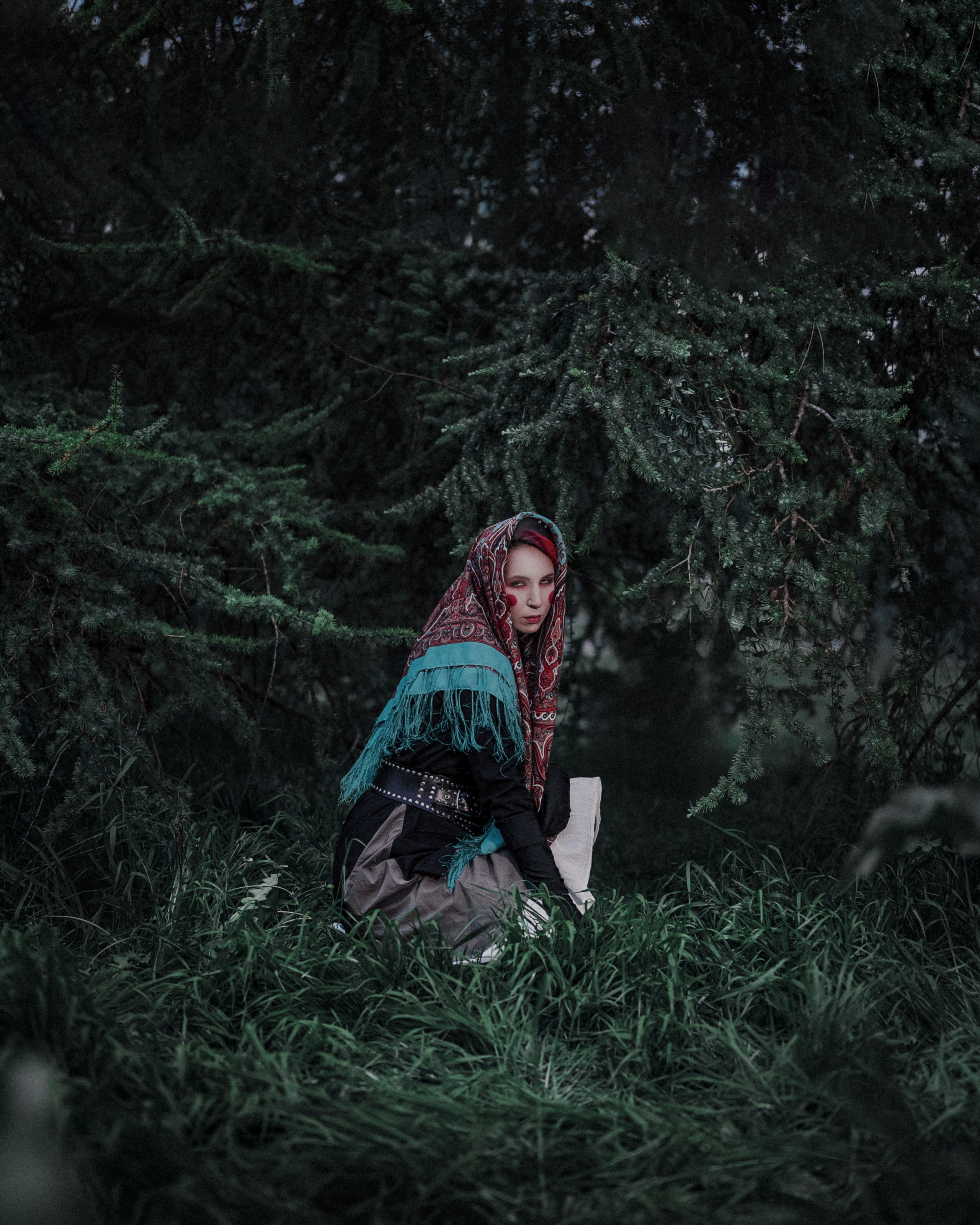 Dark Slavic Fairy-tale in Fir Trees. Moth & Moss Photography
