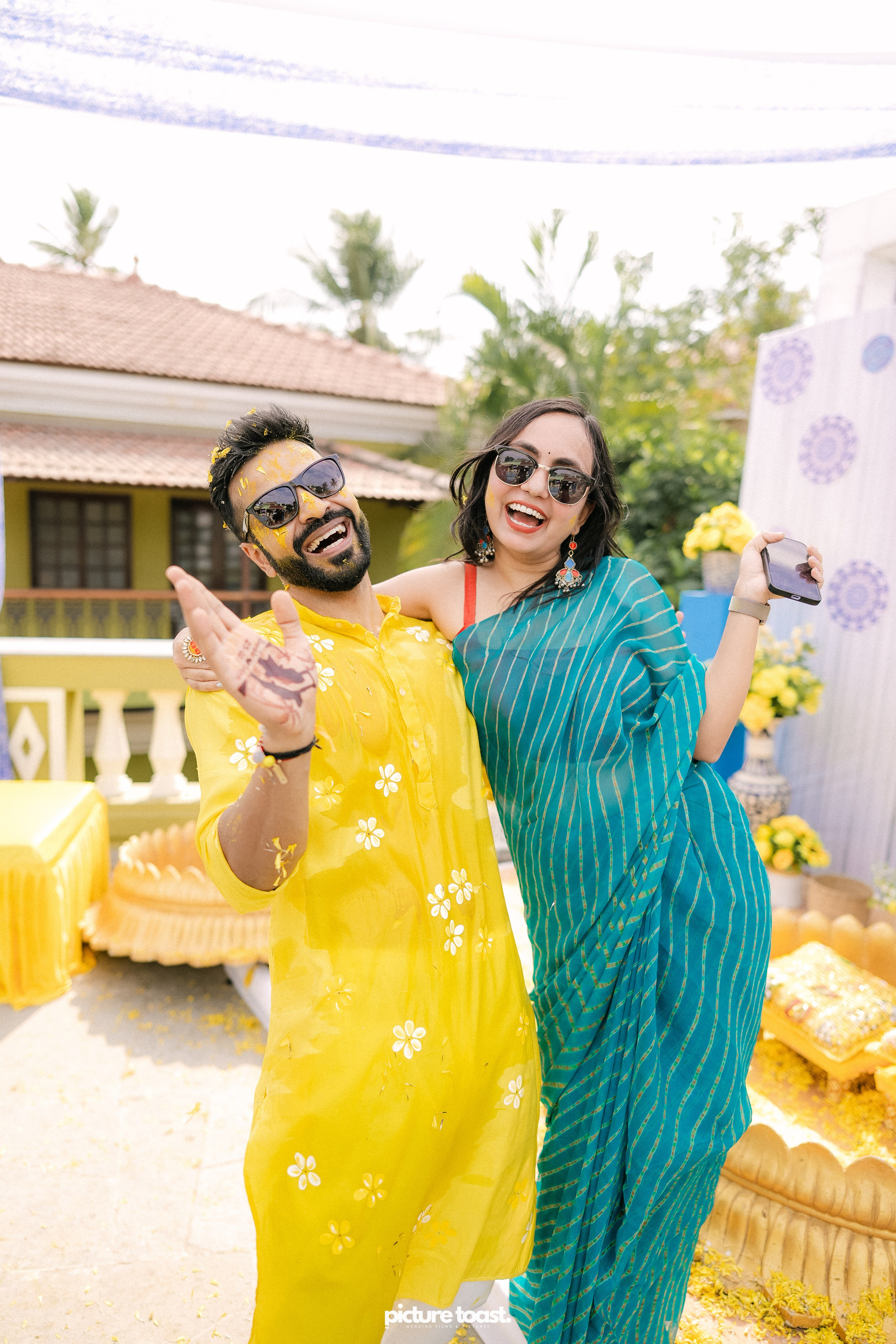 Haldi Hues Ft. Baebie & Goyal. Fine art Wedding Photographers in India & Canada