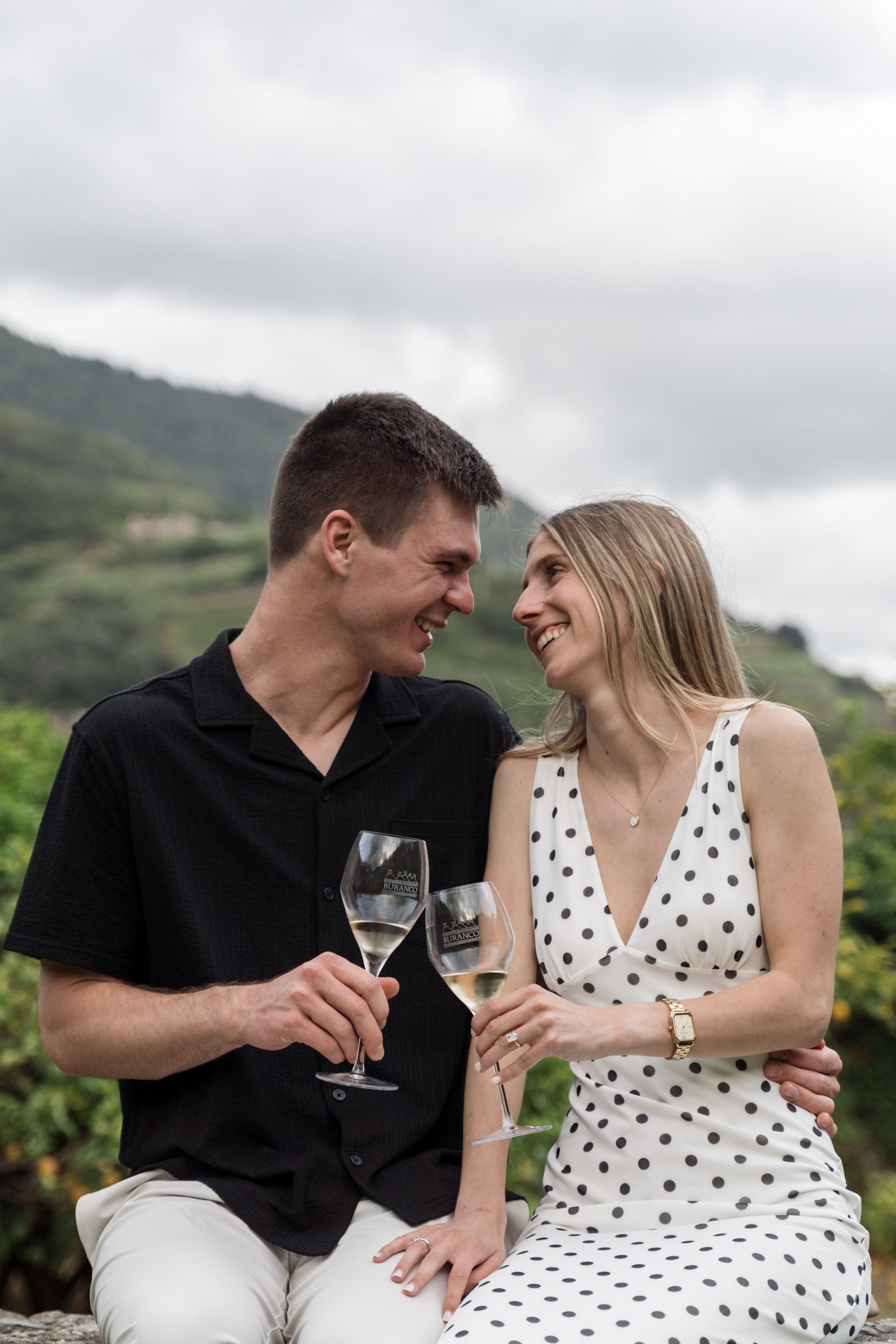 Secret Proposal at a Winery. Lake Como Proposal Photographer | Surprise Proposals & Engagements
