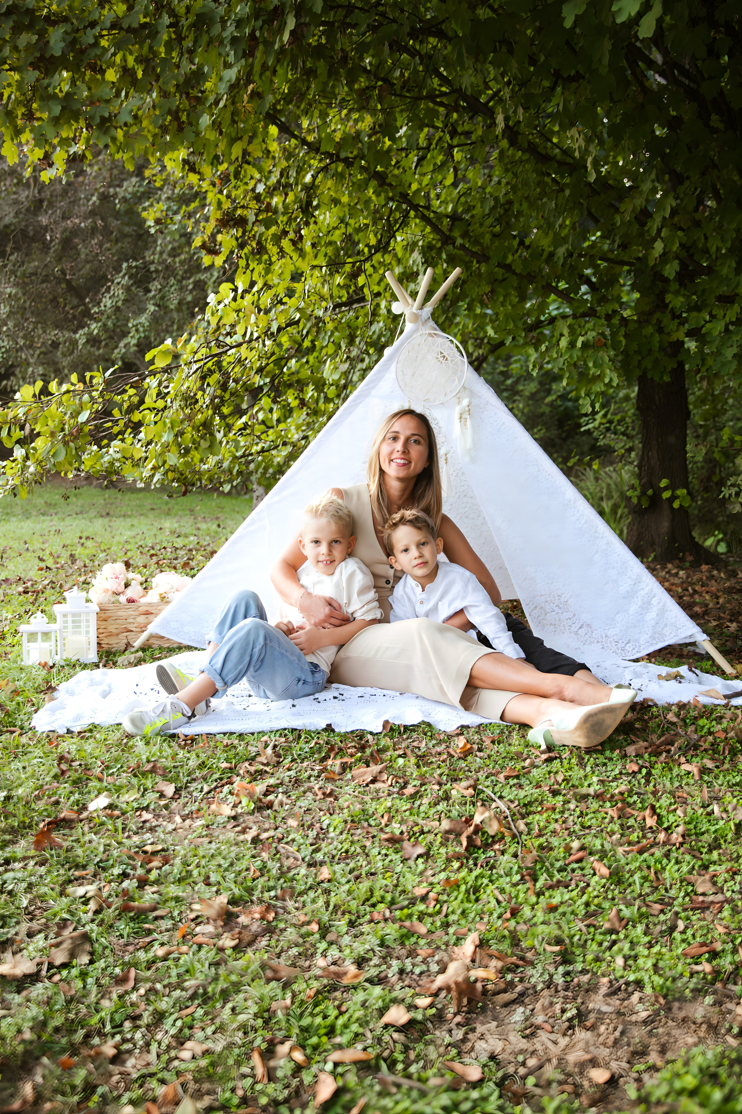 Maggie e la sua bellissima famiglia. Luci e Capricci Photography