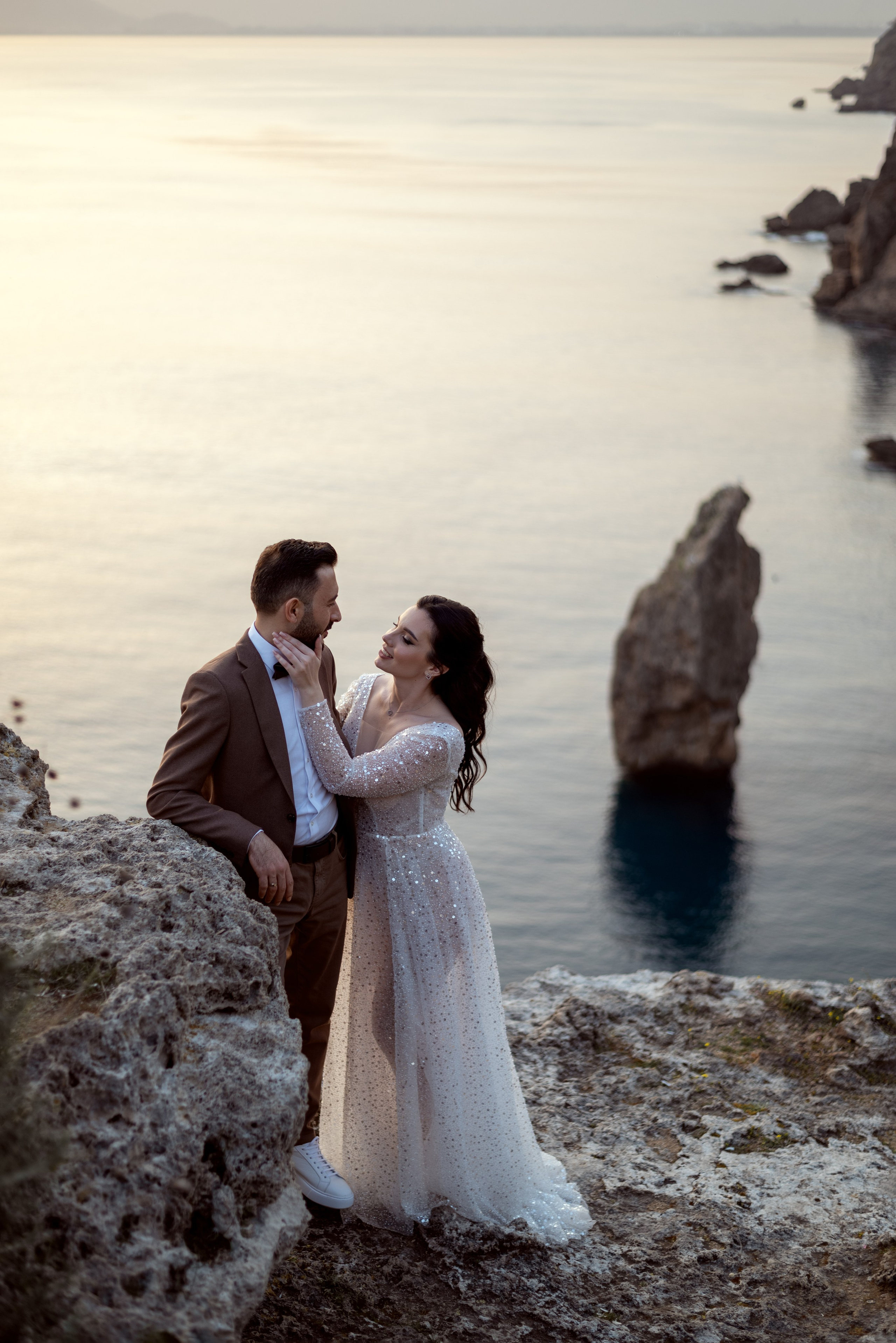 Скалы на море с шикарным видом. Фотограф Анталия, Кемер, Белек, Сиде Дарья Кая