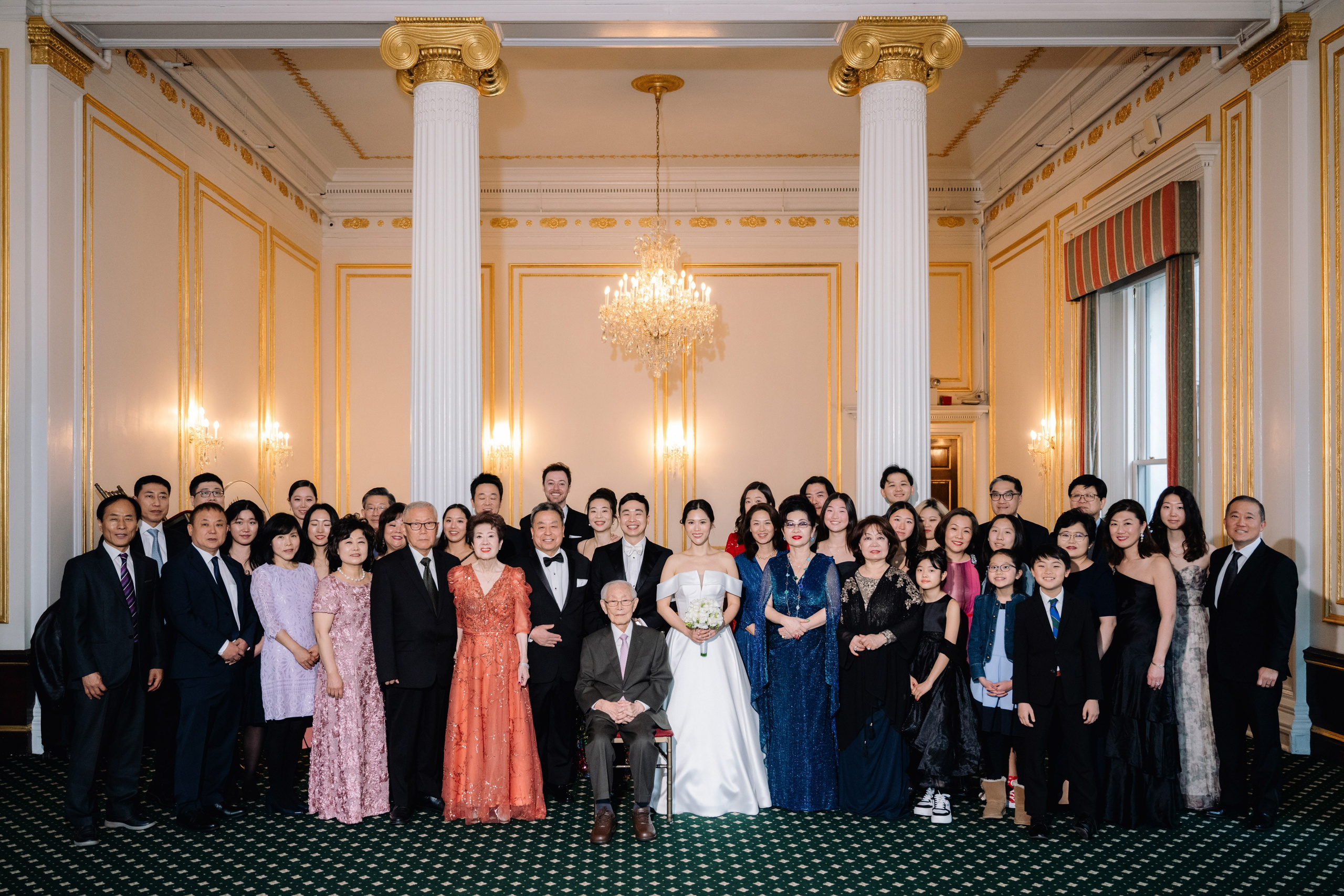 a group of people posing for a picture