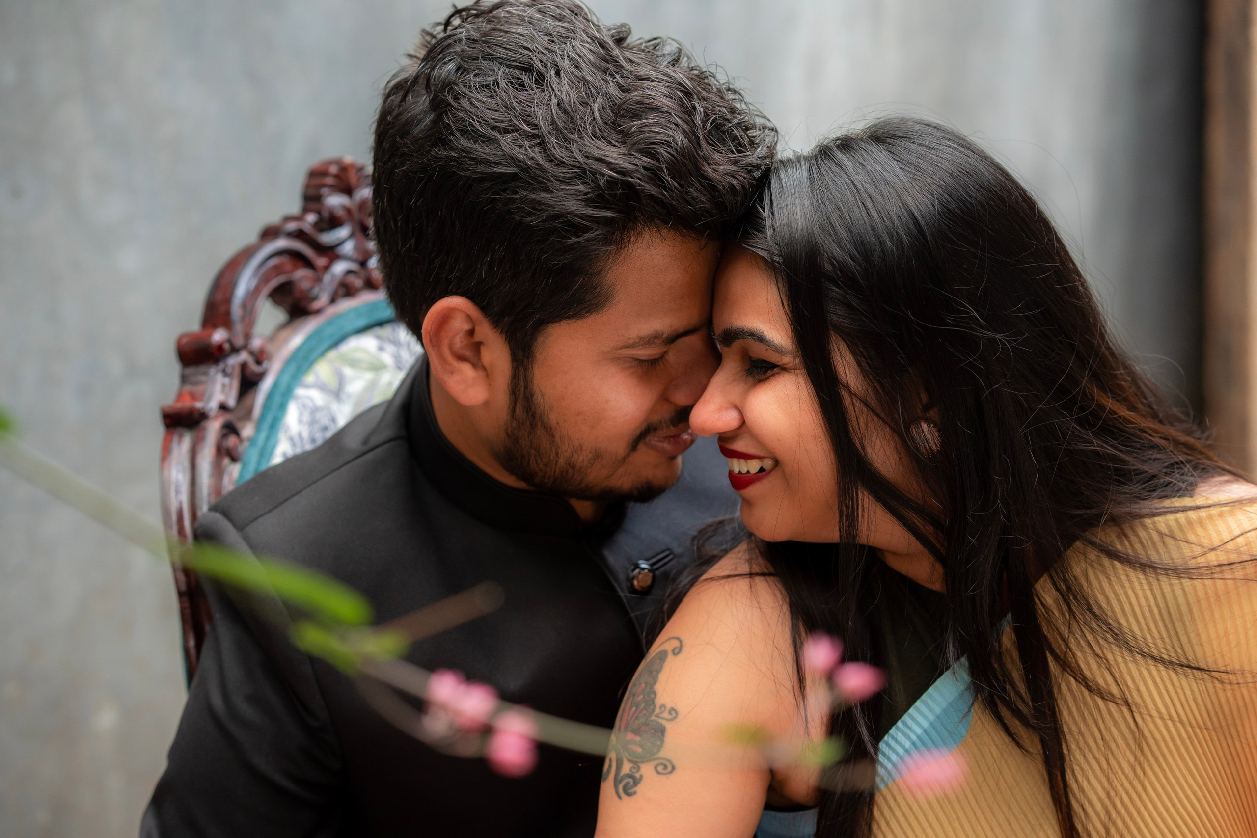 Prakriti & Ayush, Pre-Wedding Shoot at Shibravyi Courtyard, Bangalore | Truly Yours