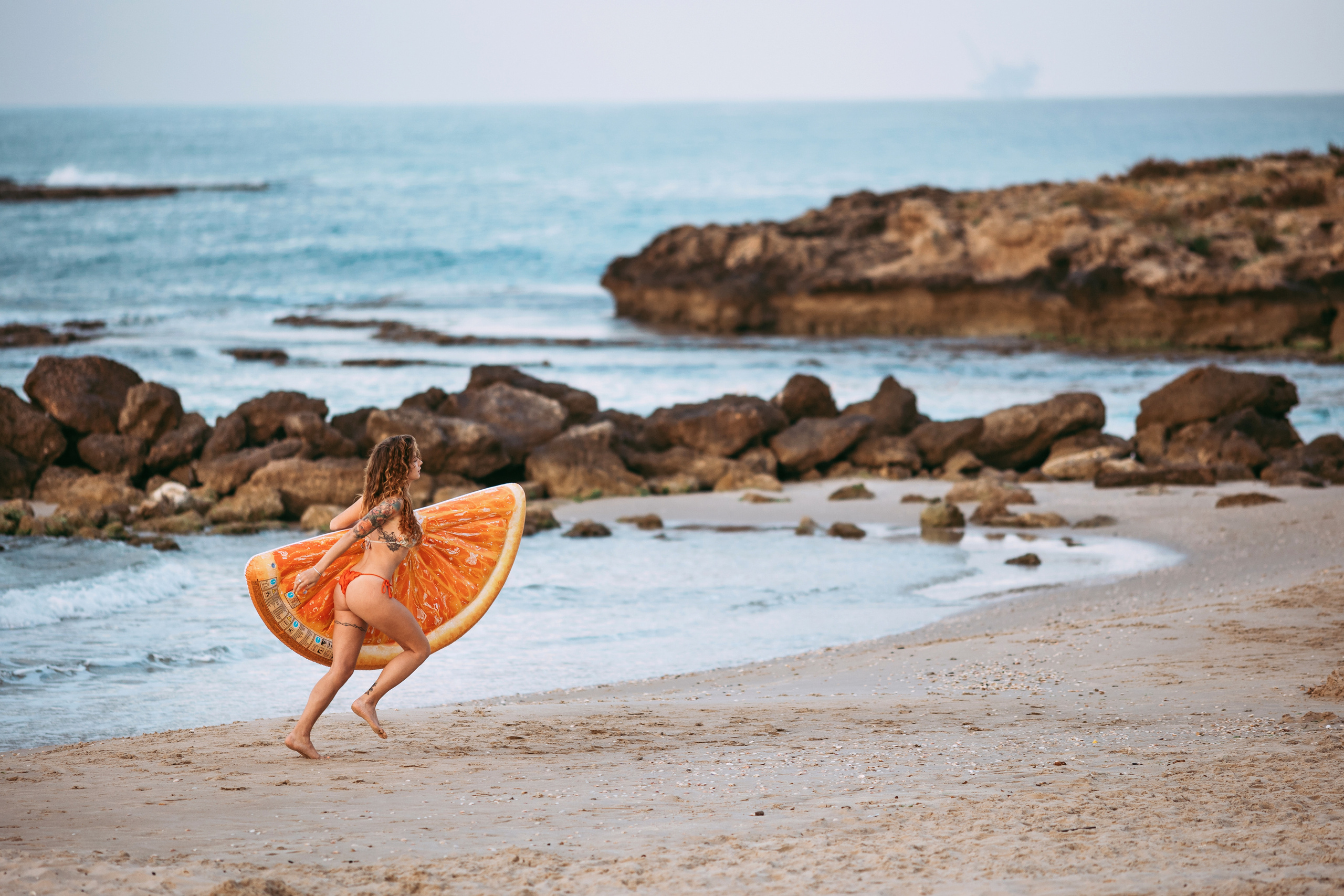 Beach Morning with Batel at Atlit, Israel. George TLV — Professional photographer and retoucher in Israel