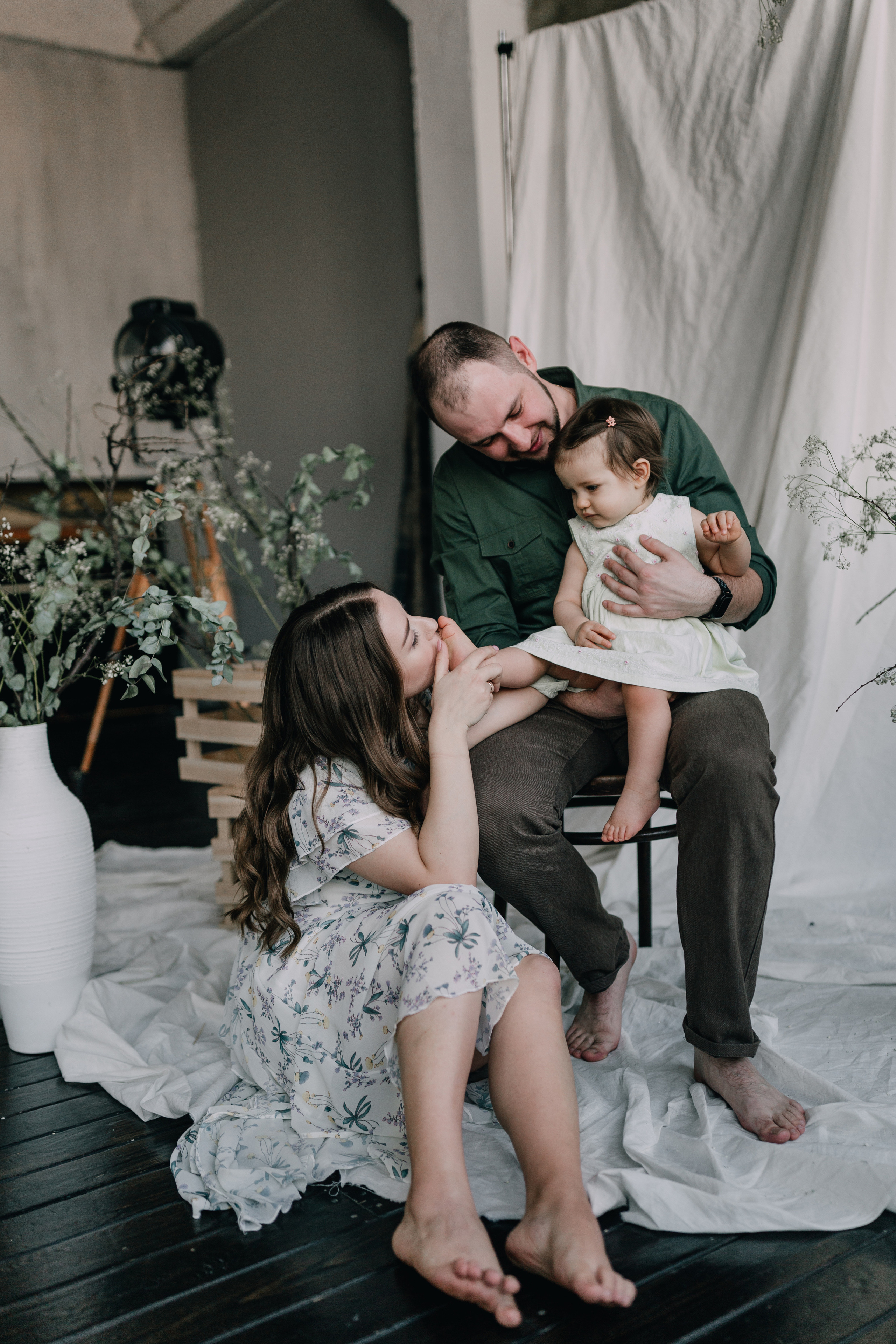 Family shooting Dasha, Artem & Milana. Photographe à Rouen, France