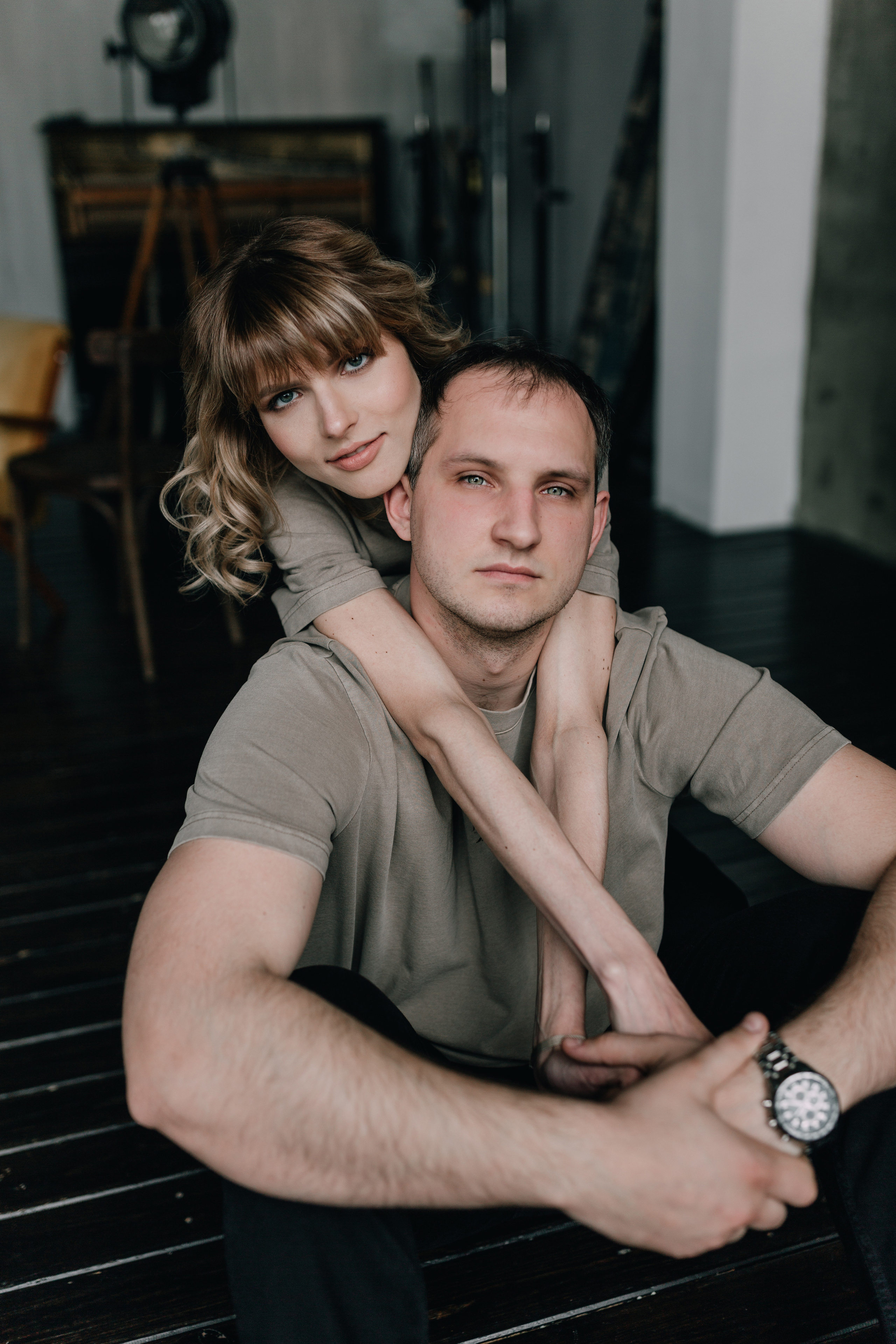 Studio shooting of Sasha & Sasha. Photographe à Rouen, France