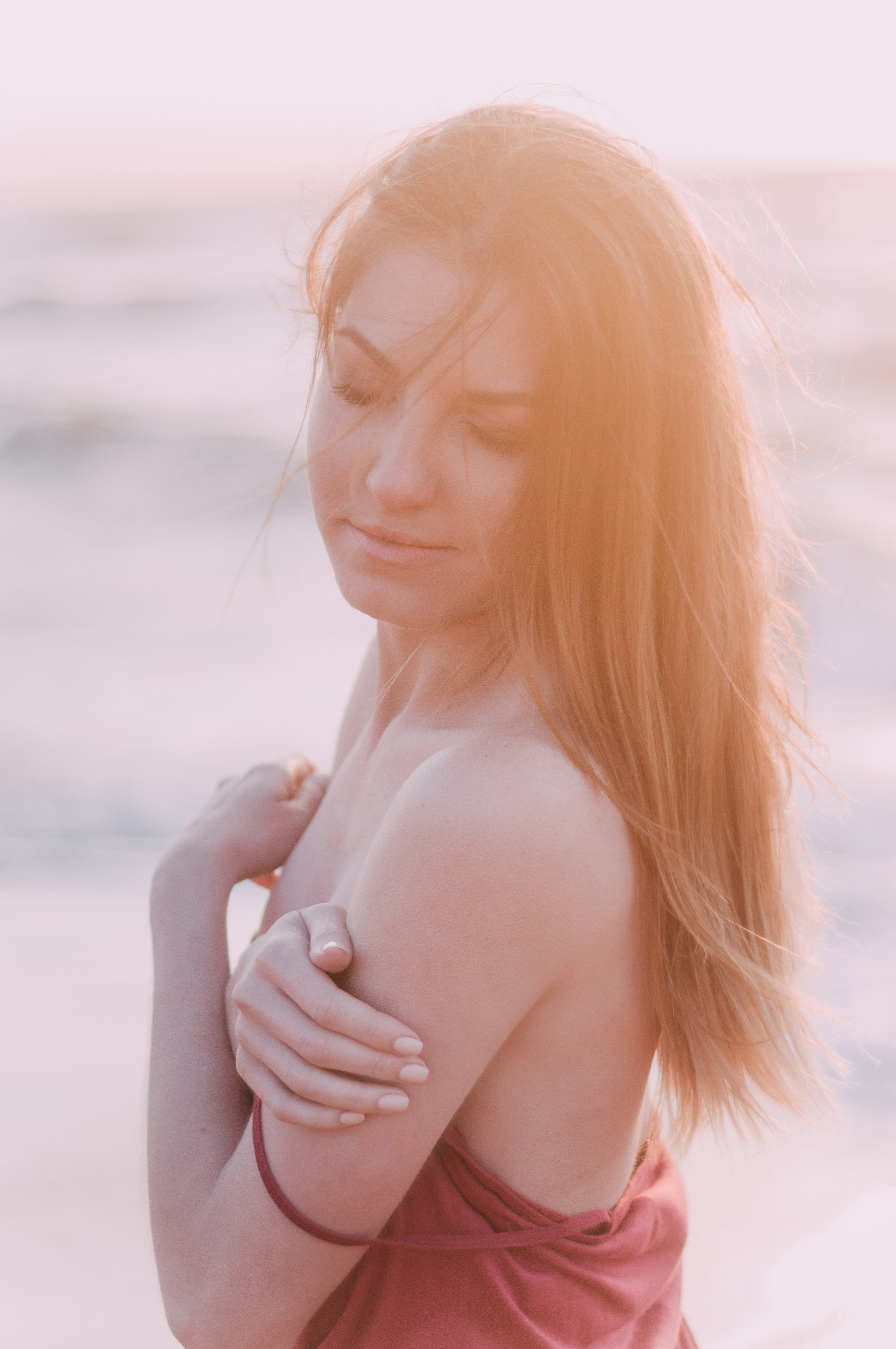 Kate photoshoot at the sea. Photographe à Rouen, France