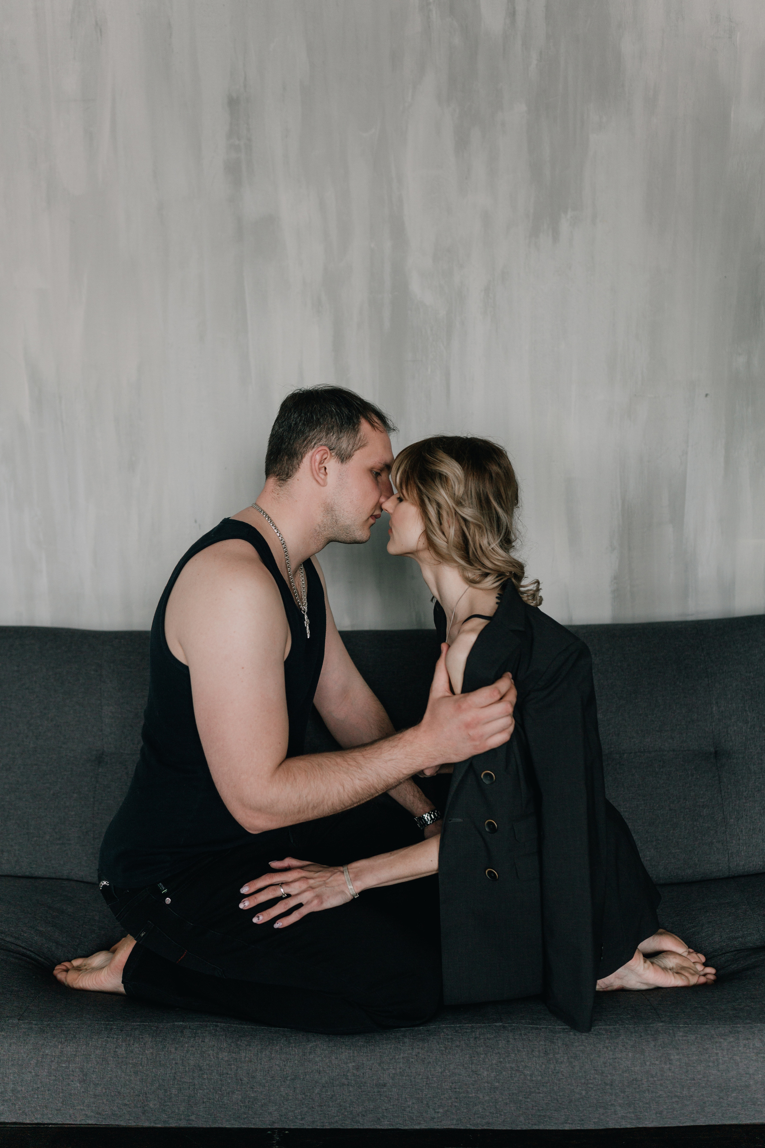 Studio shooting of Sasha & Sasha. Photographe à Rouen, France